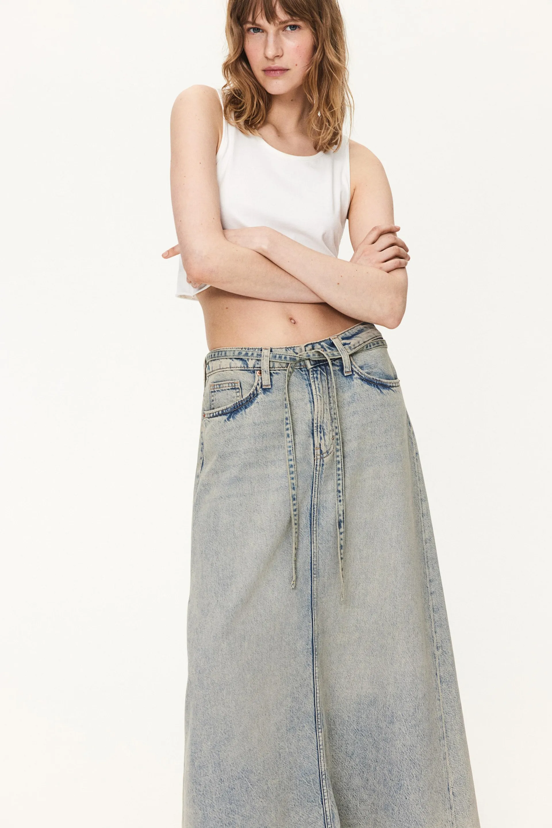 Feather Soft Denim skirt