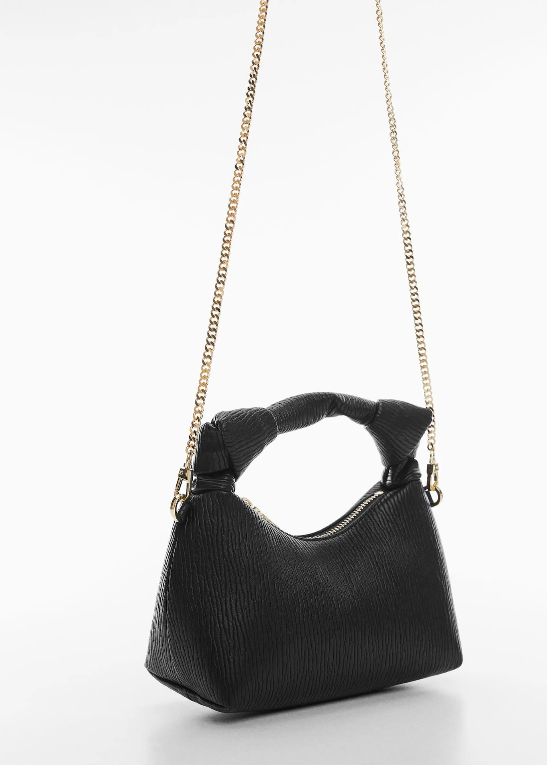 Textured knot handle bag