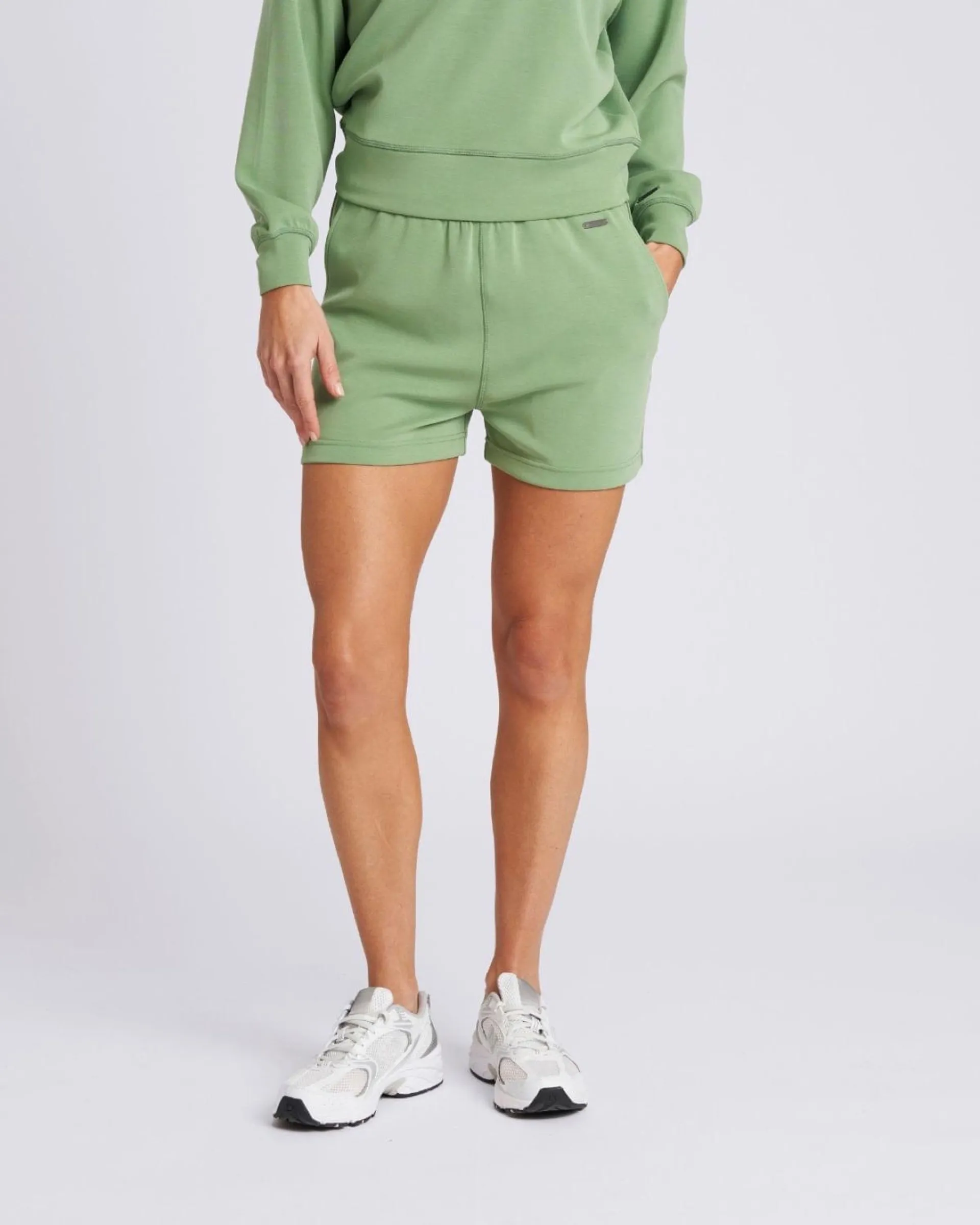 Powercut Studio Ultra Soft Shorts In Mineral Green