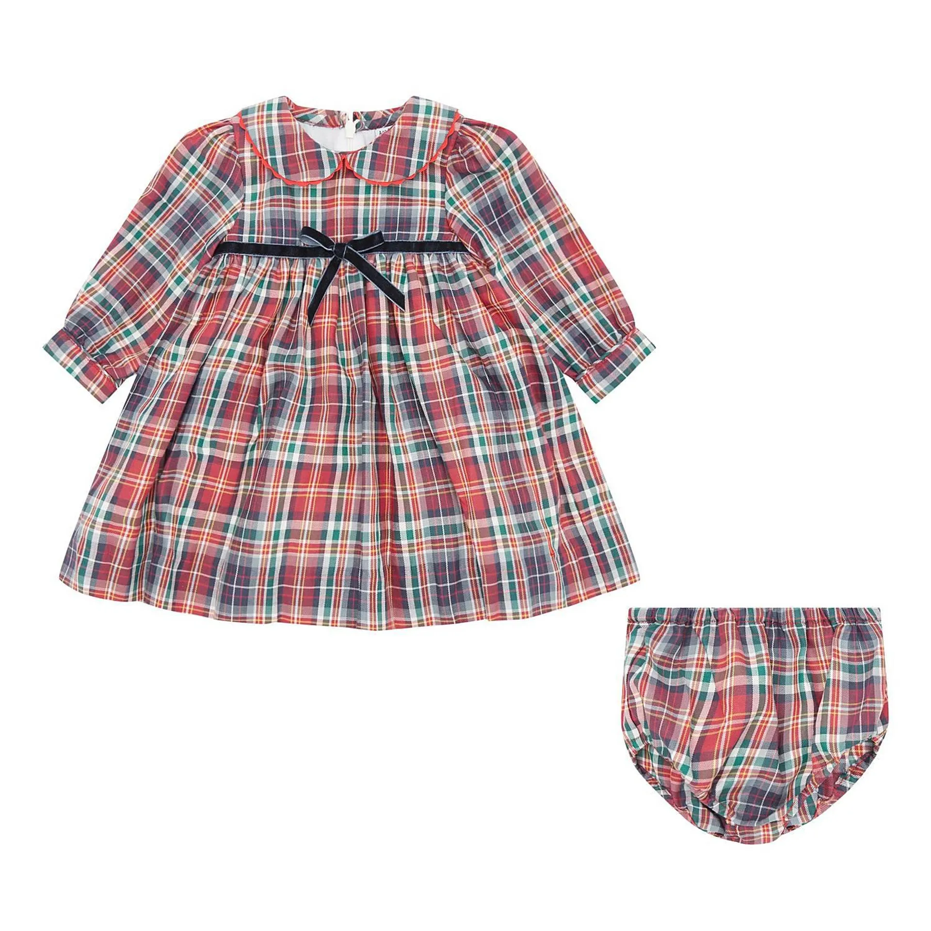 Martha Two-Piece Tartan Dress Set