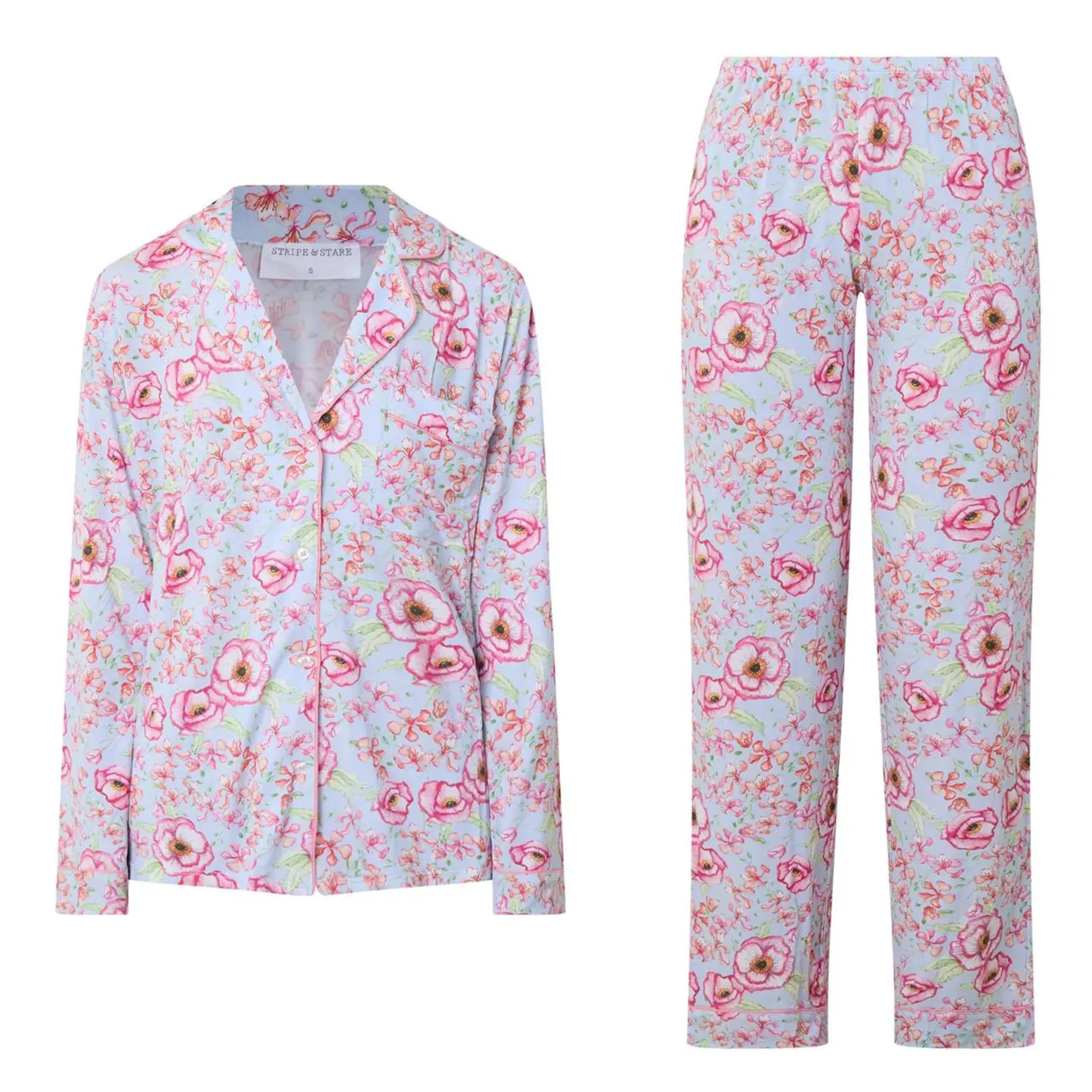 New in STRIPE & STARE Classic Poppy Pyjama Set €110.00