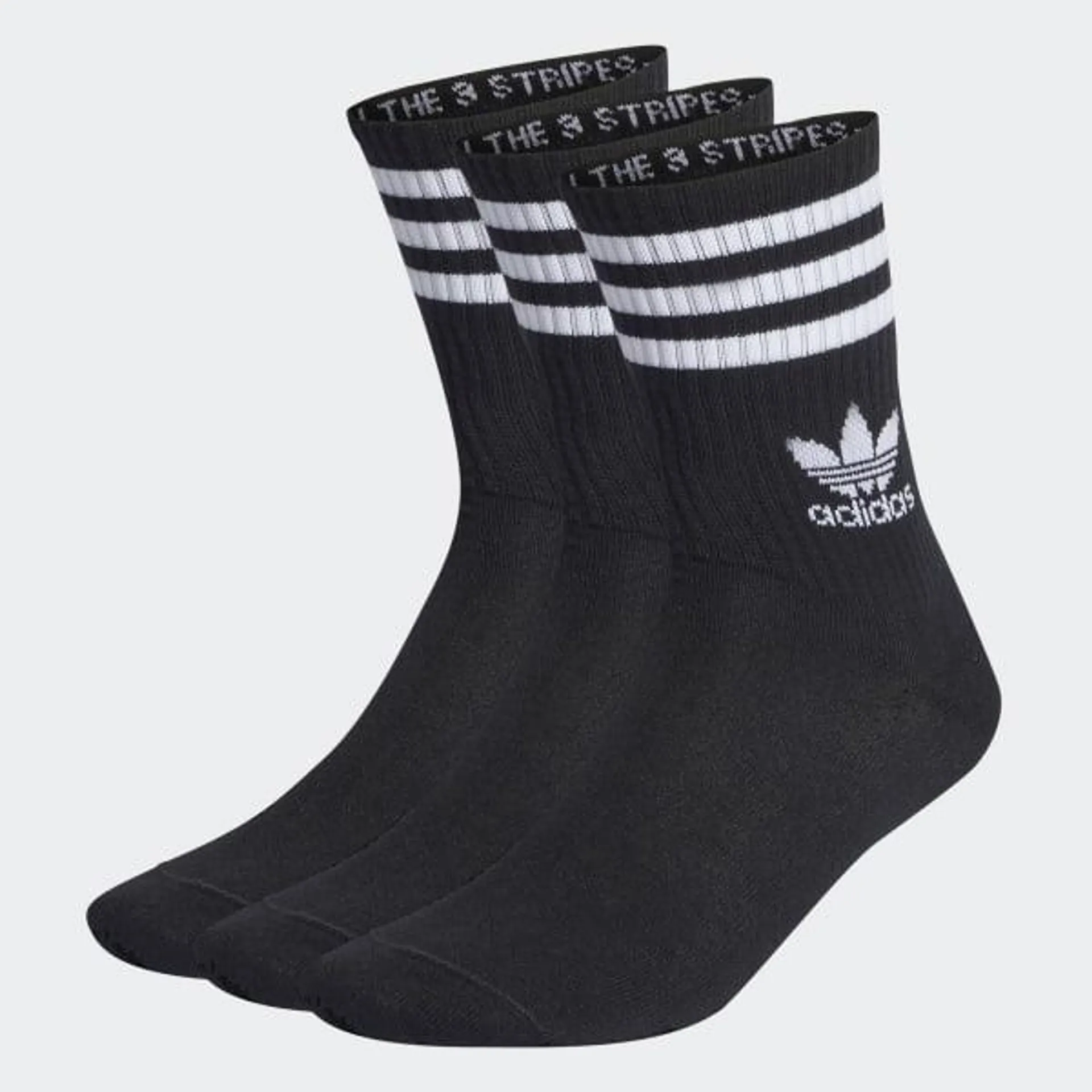 Mid Cut Crew Socks 3 Pairs