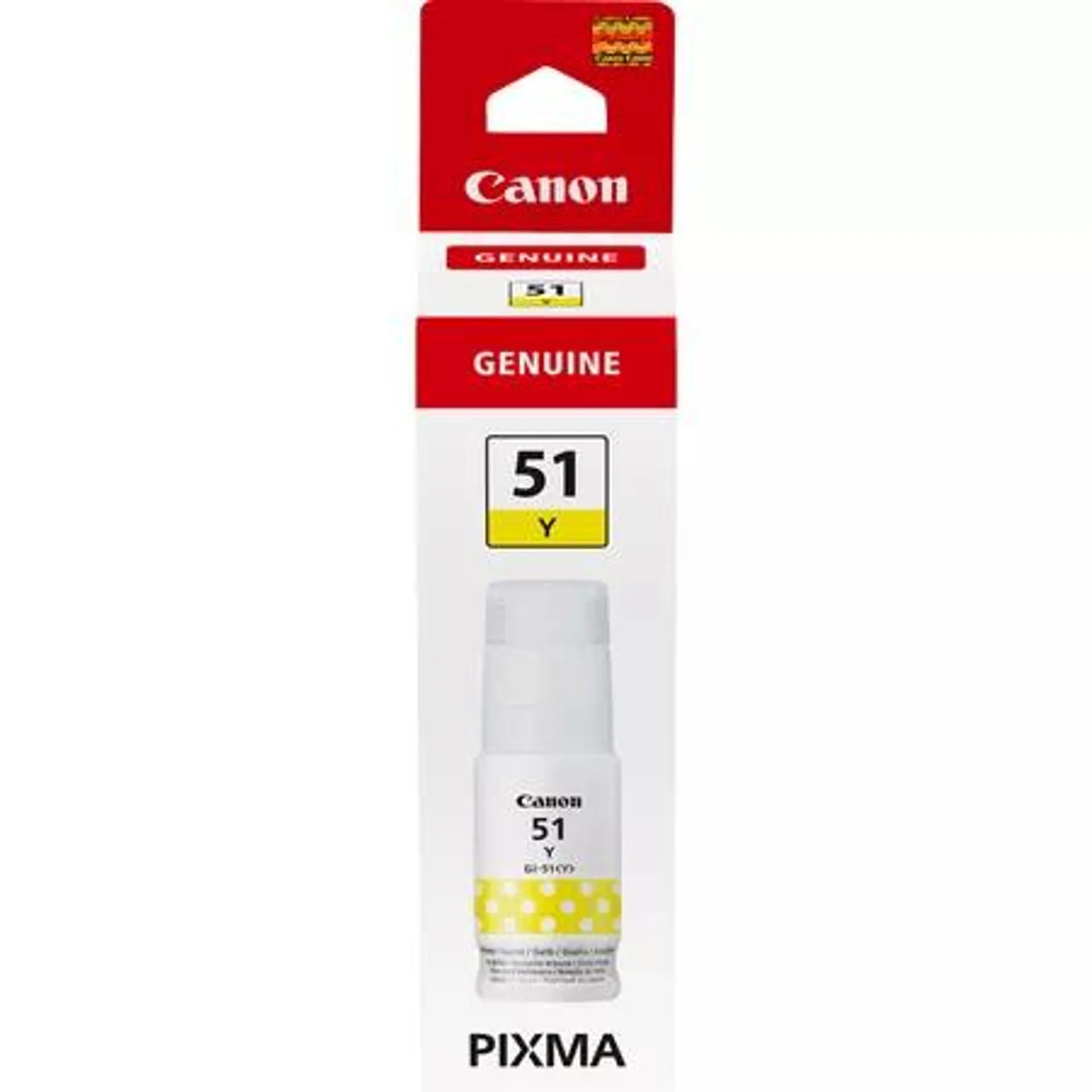 Canon GI-51Y 70ml Ink Bottle - Yellow | SCAN2393