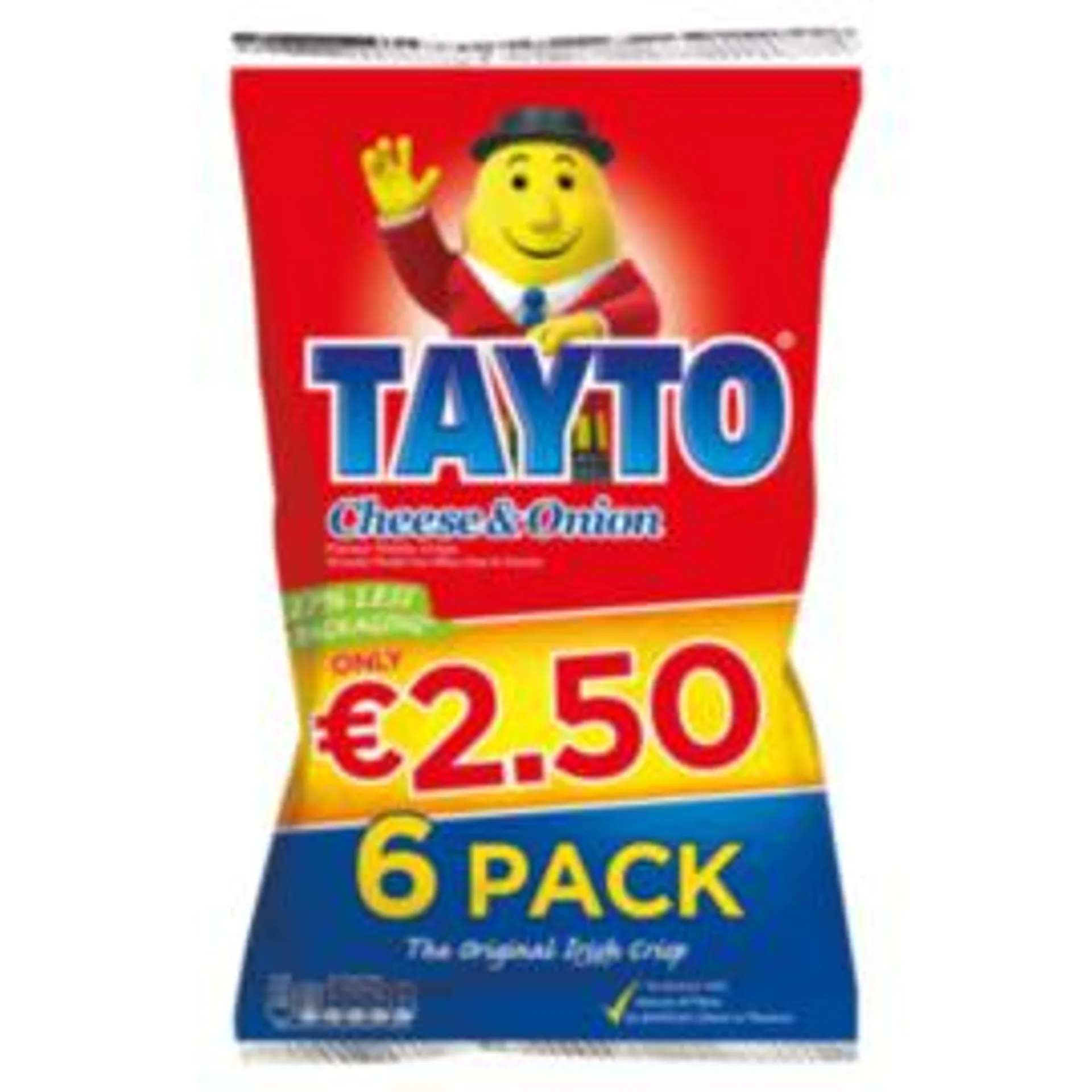Tayto Cheese & Onion PMP €2.50 6Pk