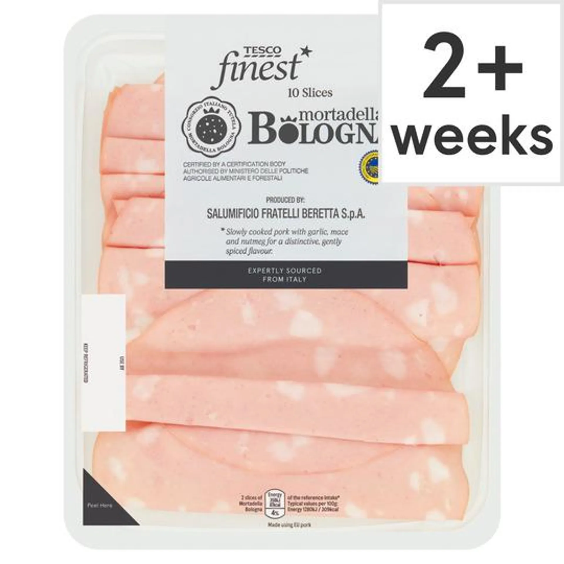 Tesco Finest Mortadella Pgi 140G