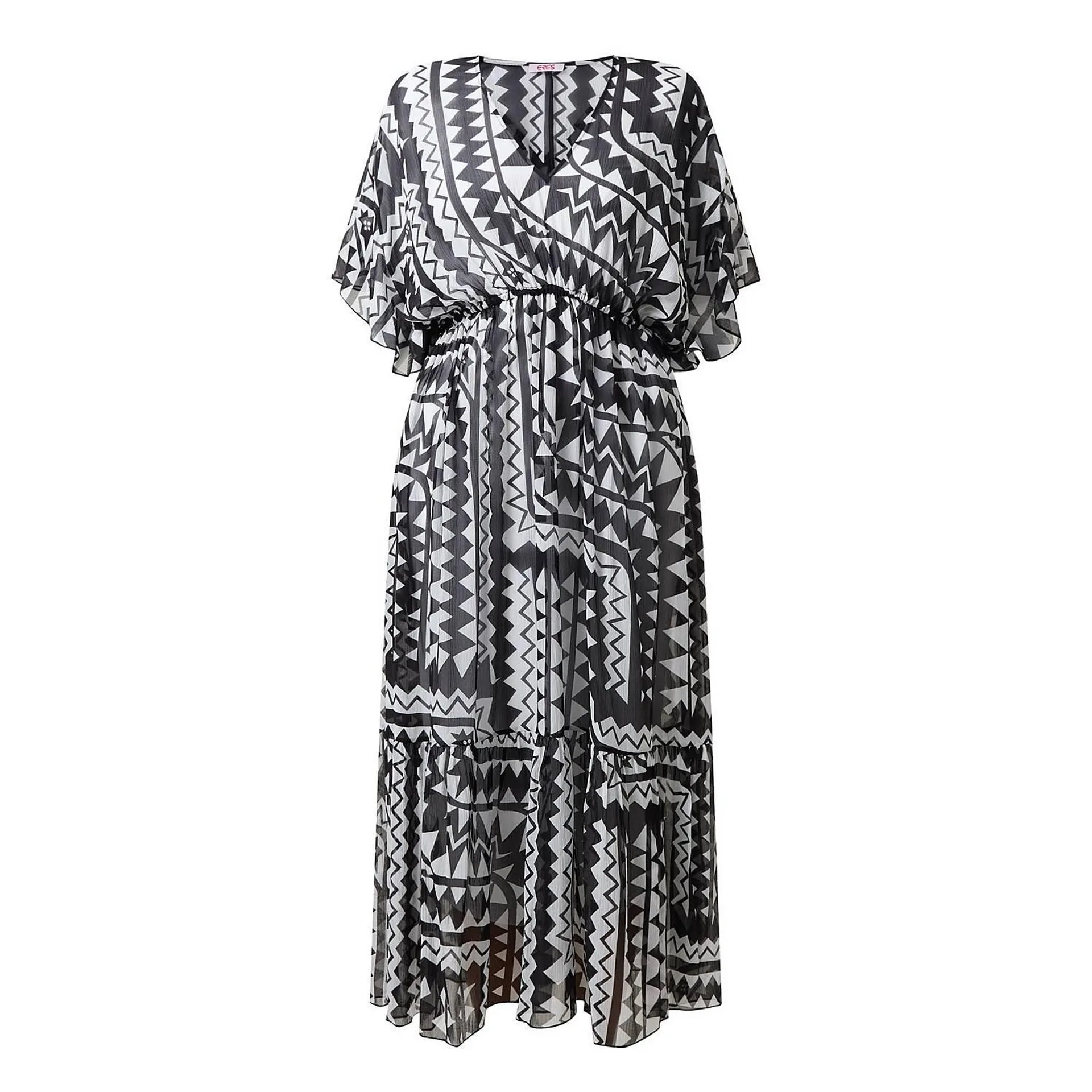 Rivage V-Neck Printed Midi Dress