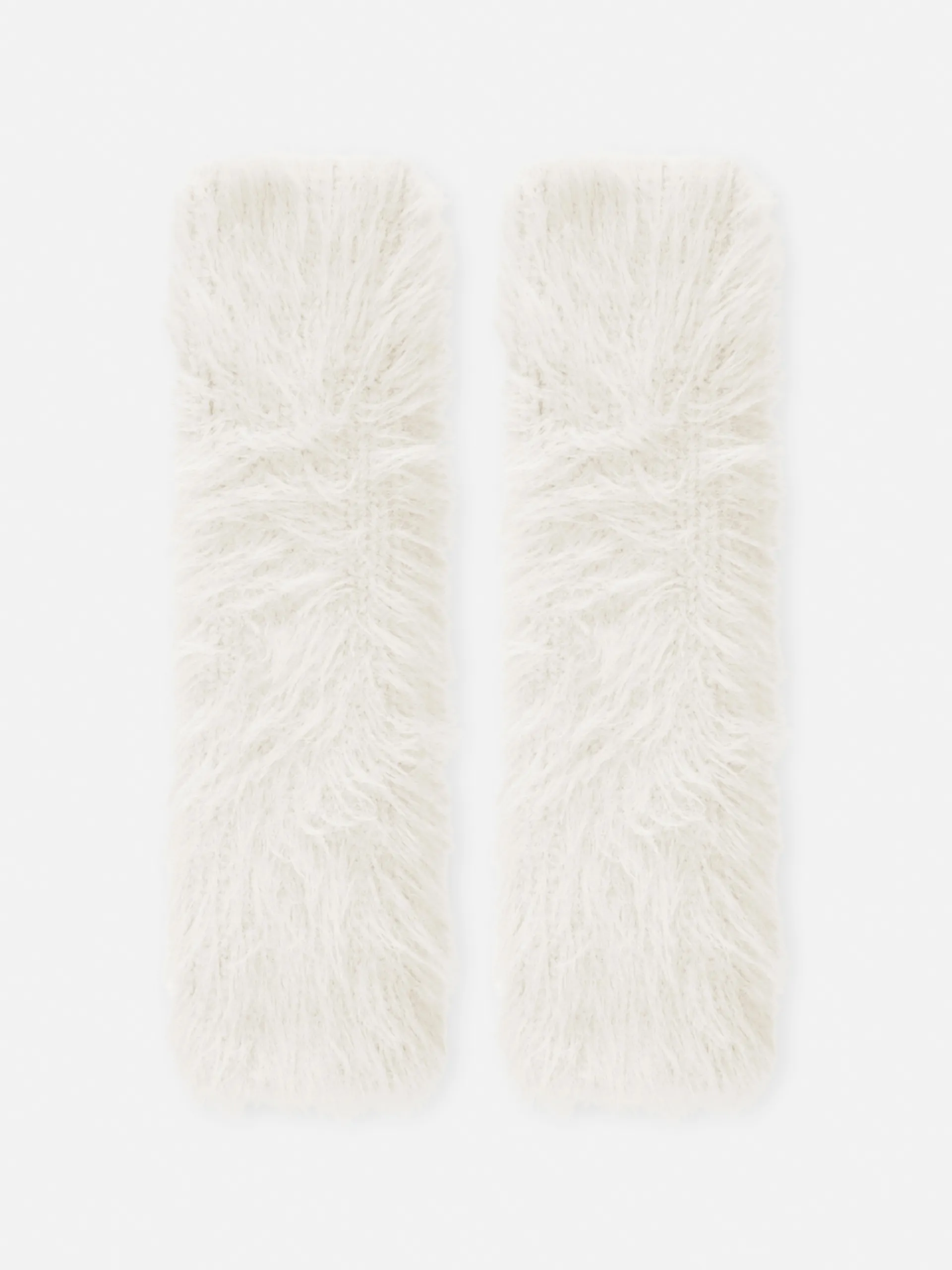 Rita Ora Faux Fur Wrist Warmers