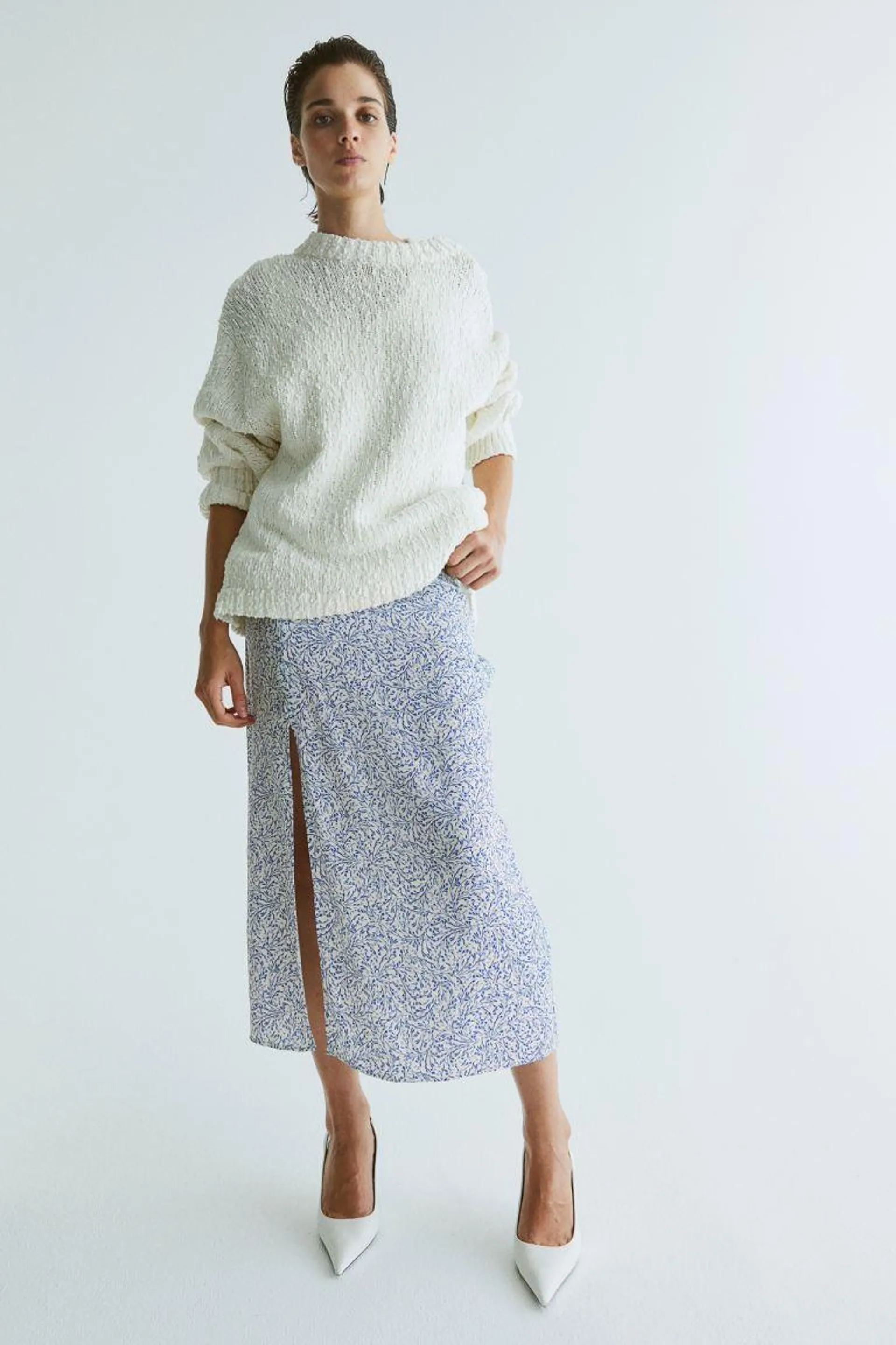Crêpe skirt