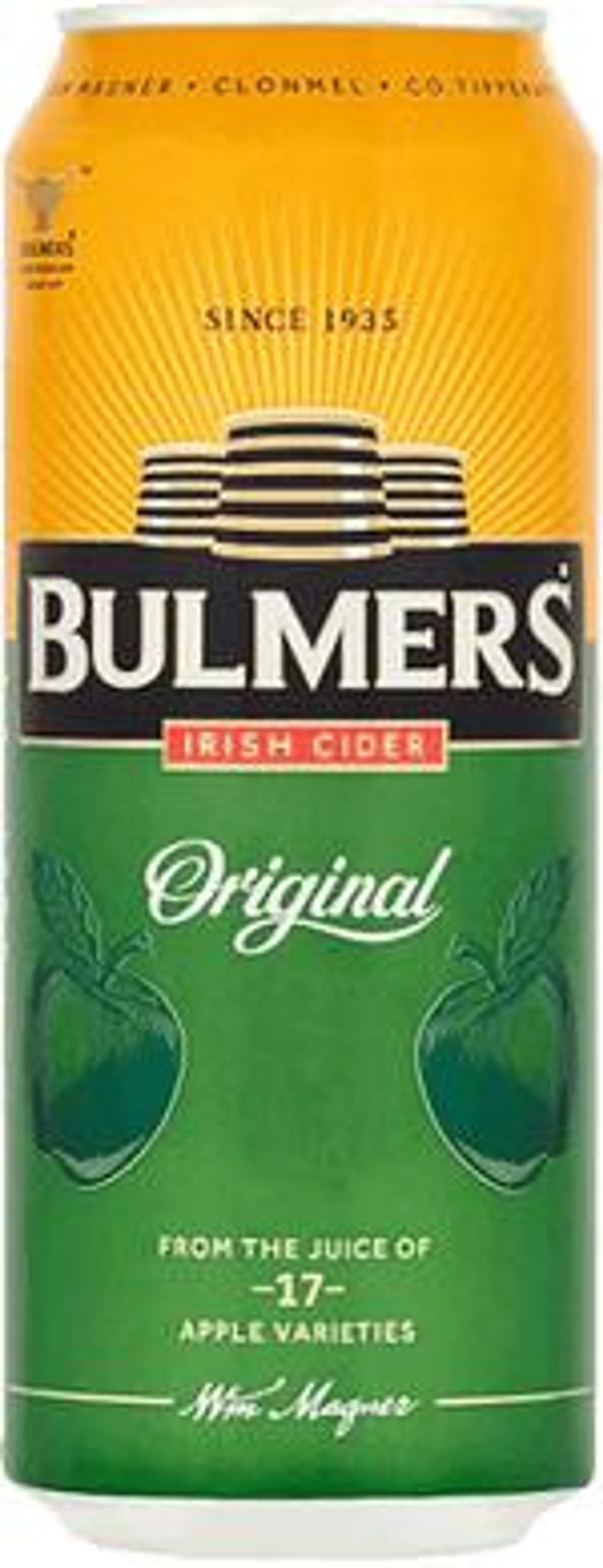 Bulmers Original Irish Cider 24 Pack (50cl Cans)