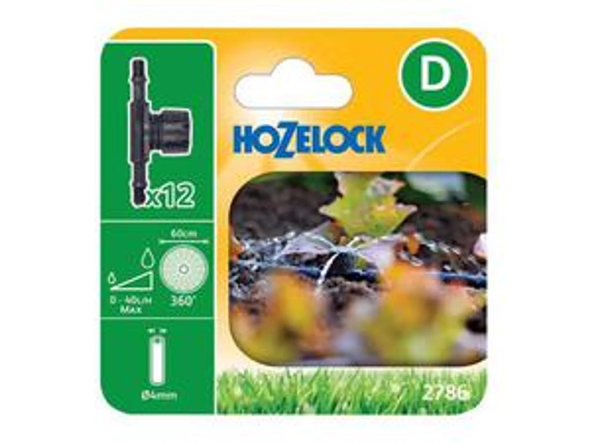 Hozelock 2786 In Line Adjustable Mini Sprinkler 4mm Pack 12 HOZ27860012