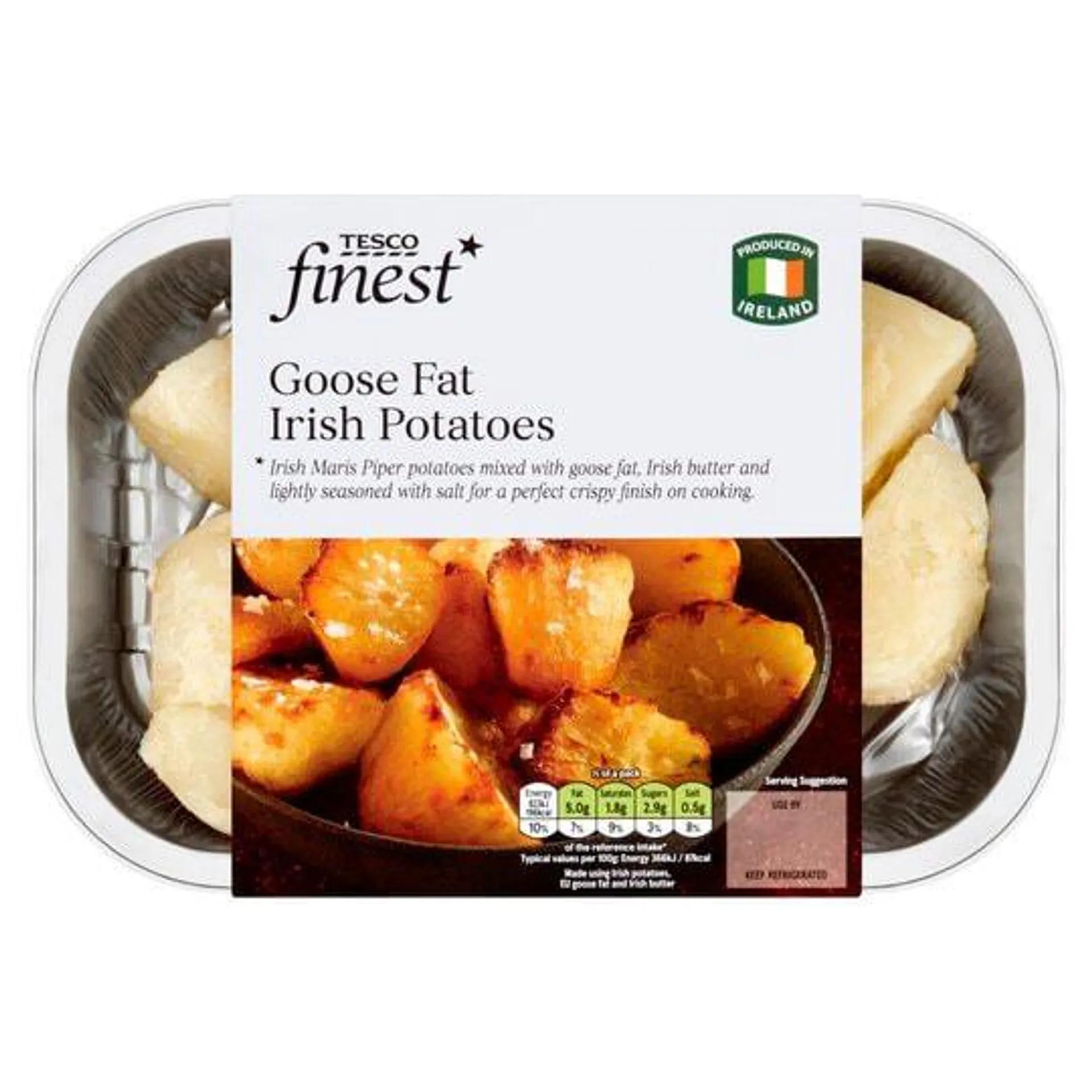 Tesco Finest Goose Fat Irish Potatoes 450G