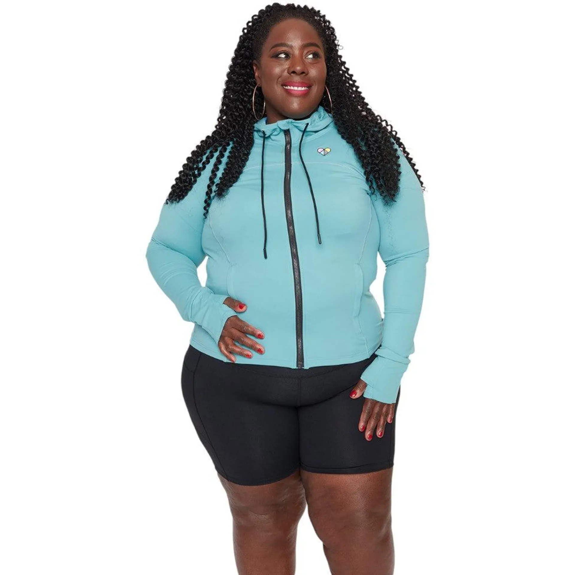 Peachylean Full-Zip Womens Workout Hoodie