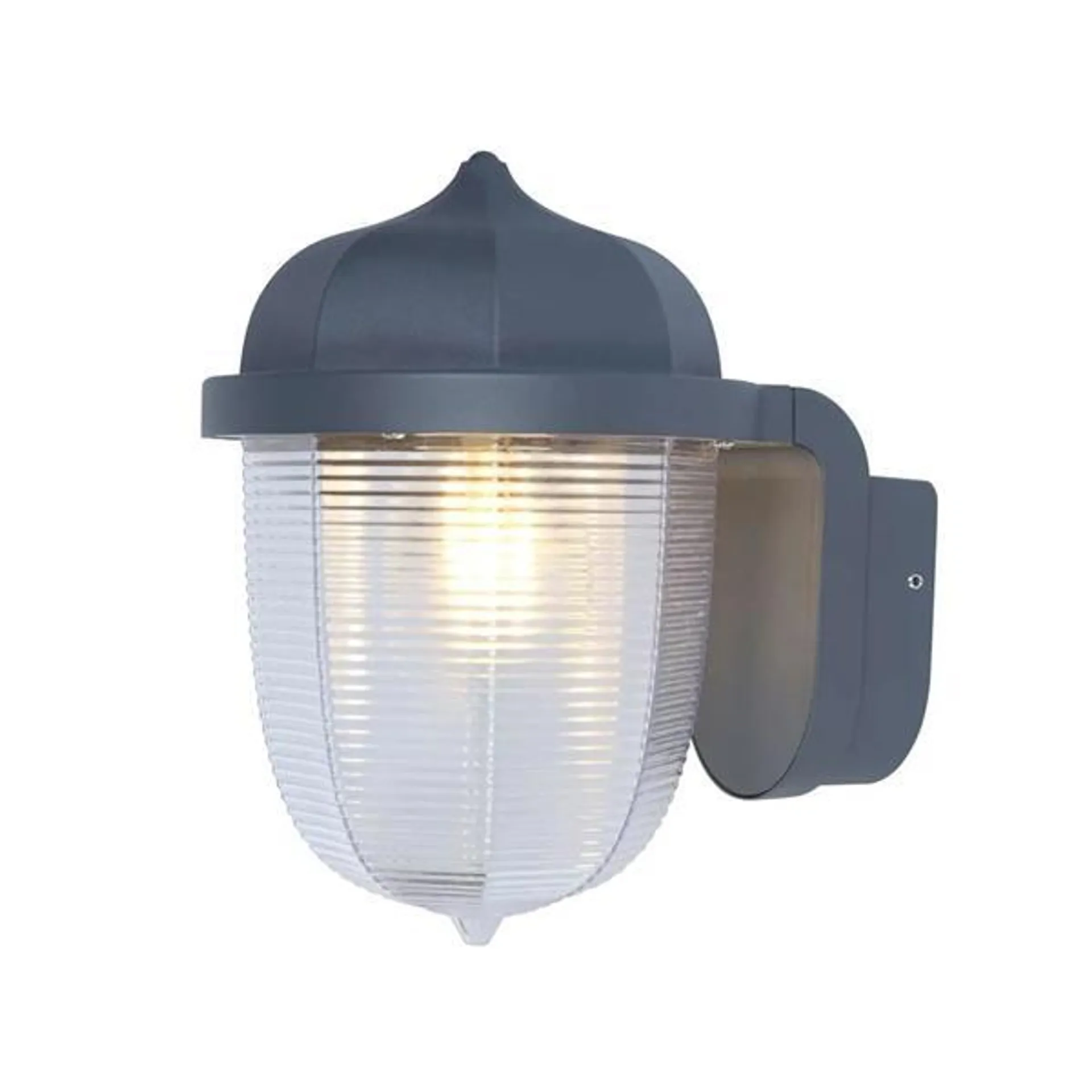 E27 Diffused Pavillion Lantern 8 Sided Charcoal Finish Ip44