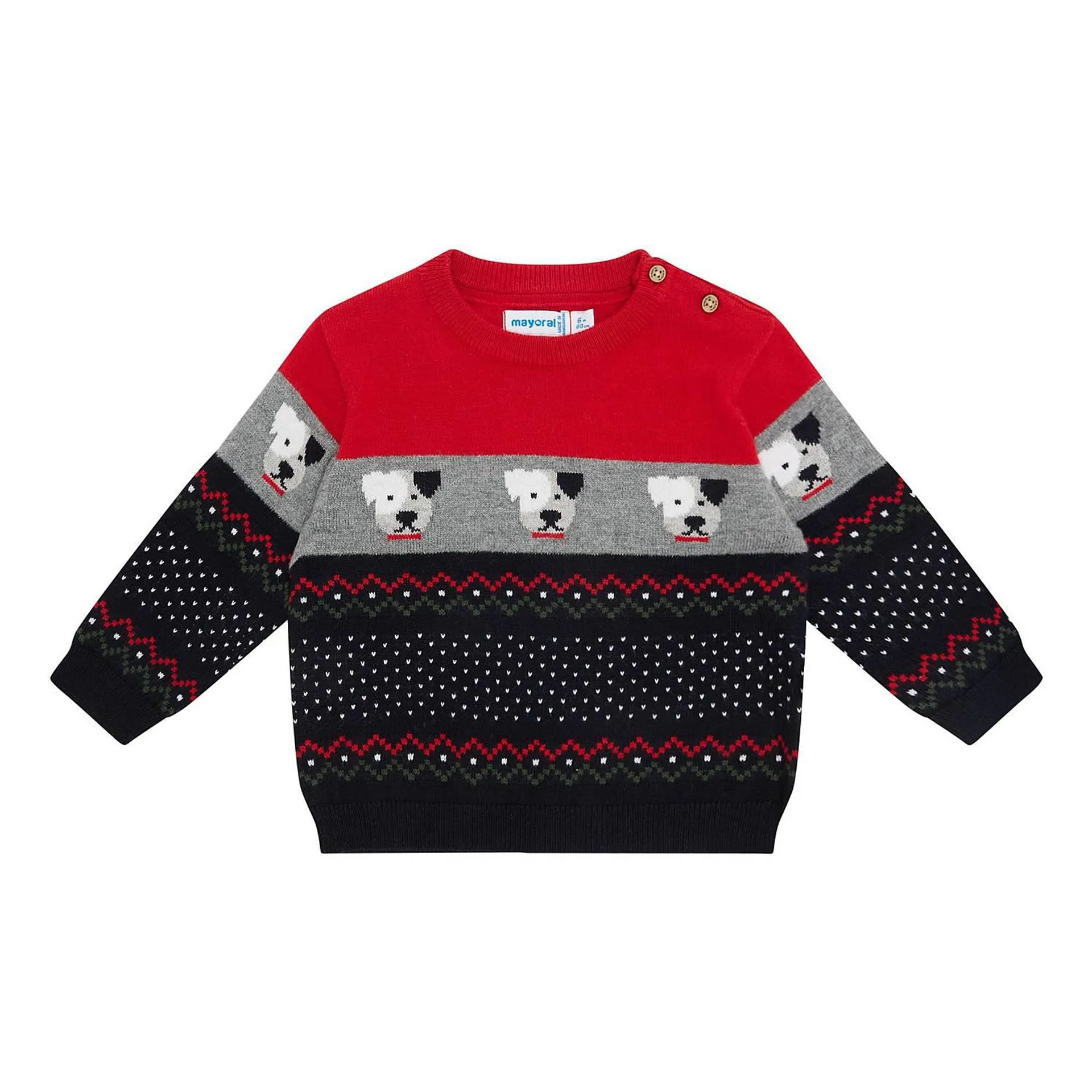 Fair Isle Dog Pattern Sweater