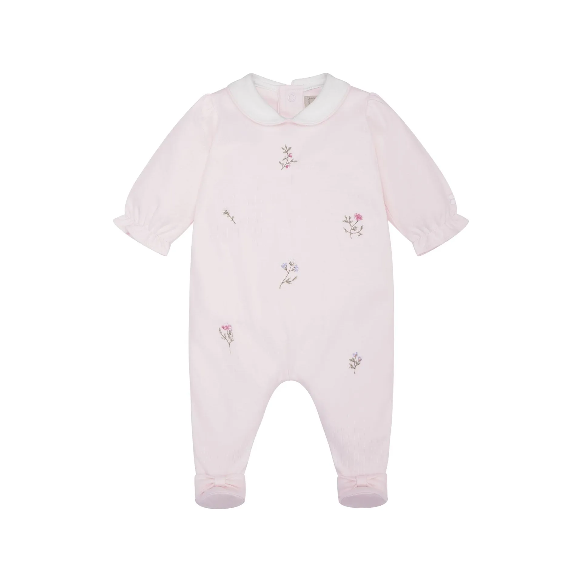 Karen Embroidered Floral Babygrow