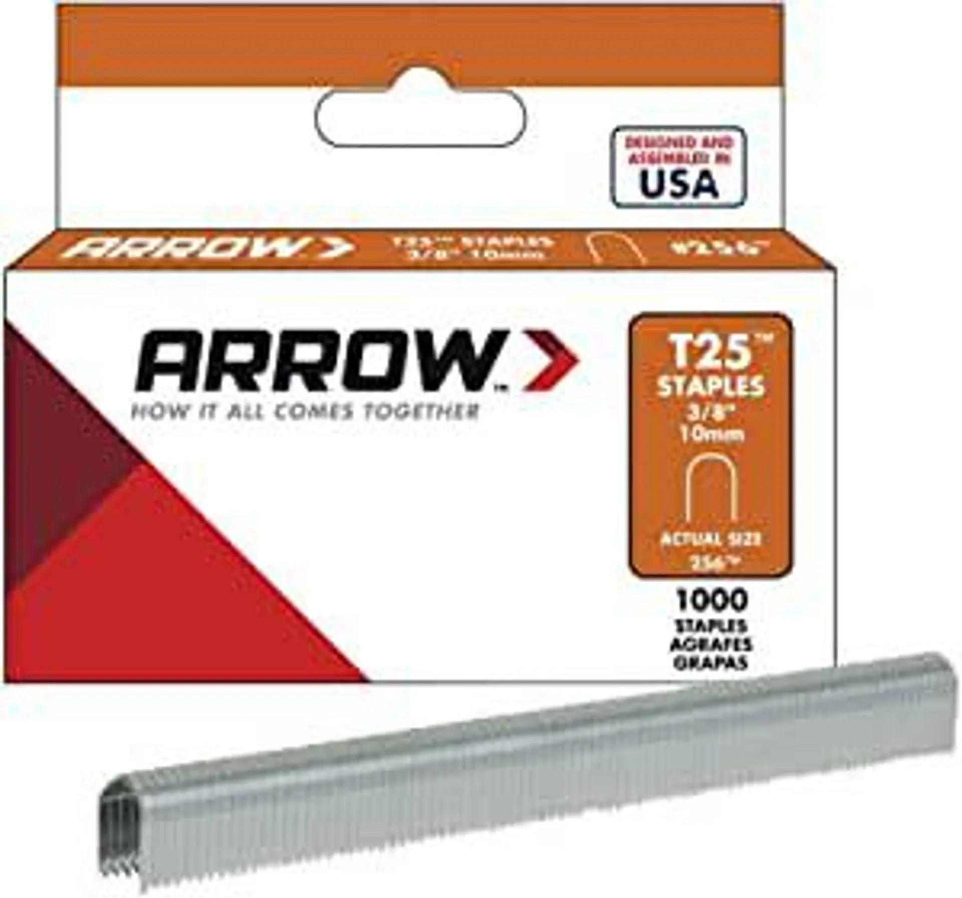 Arrow T25 Staples Box 1100 10mm