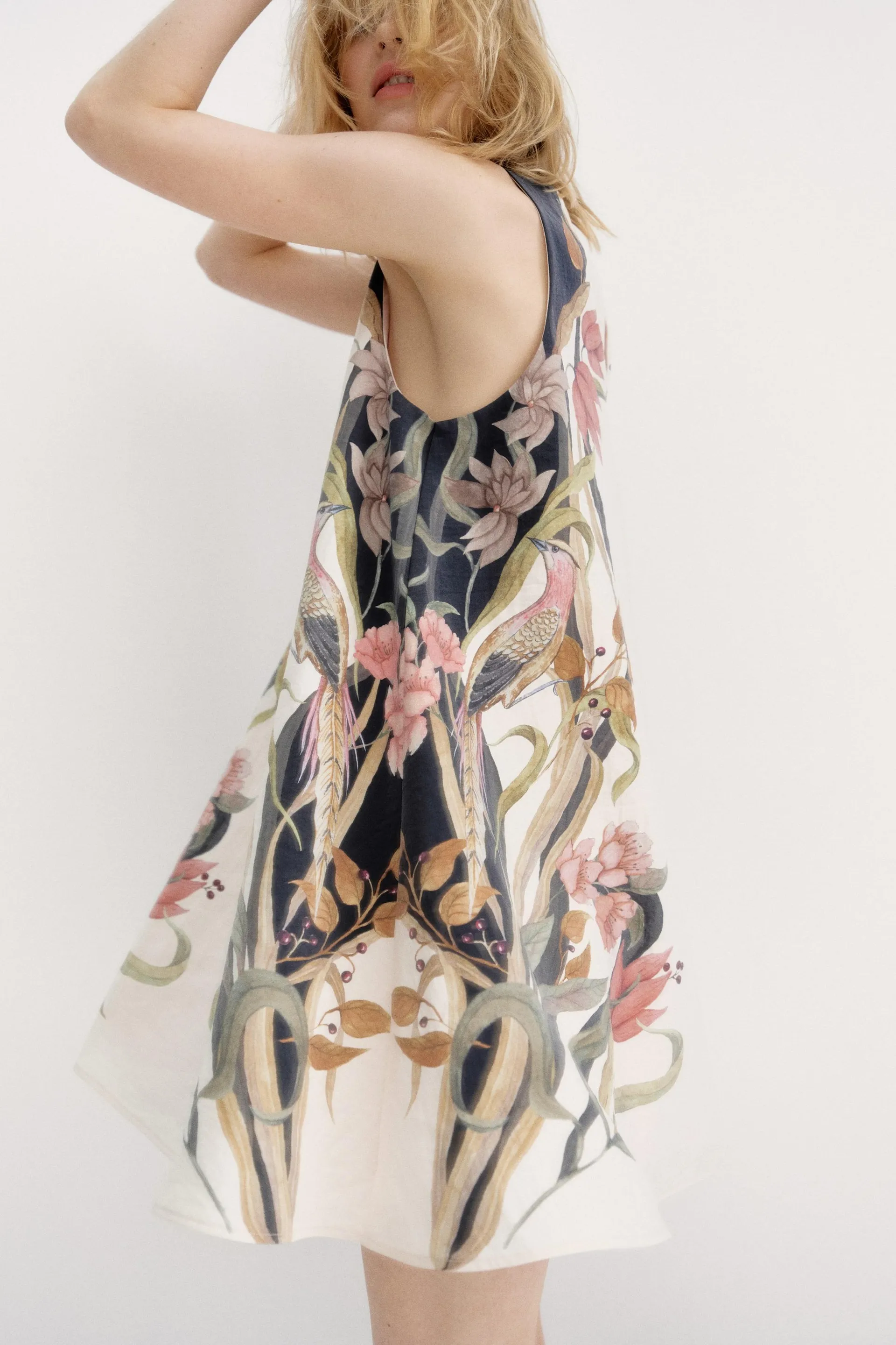 Printed shift dress