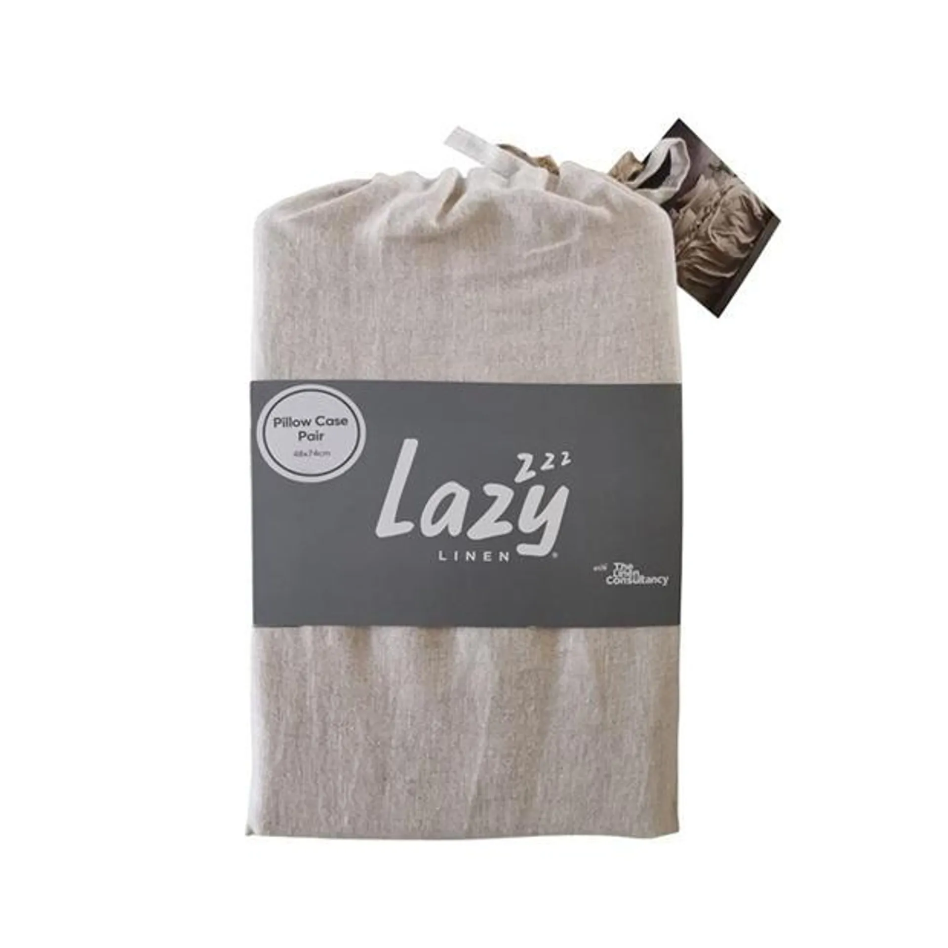Pure Washed Linen Pillowcase Pair
