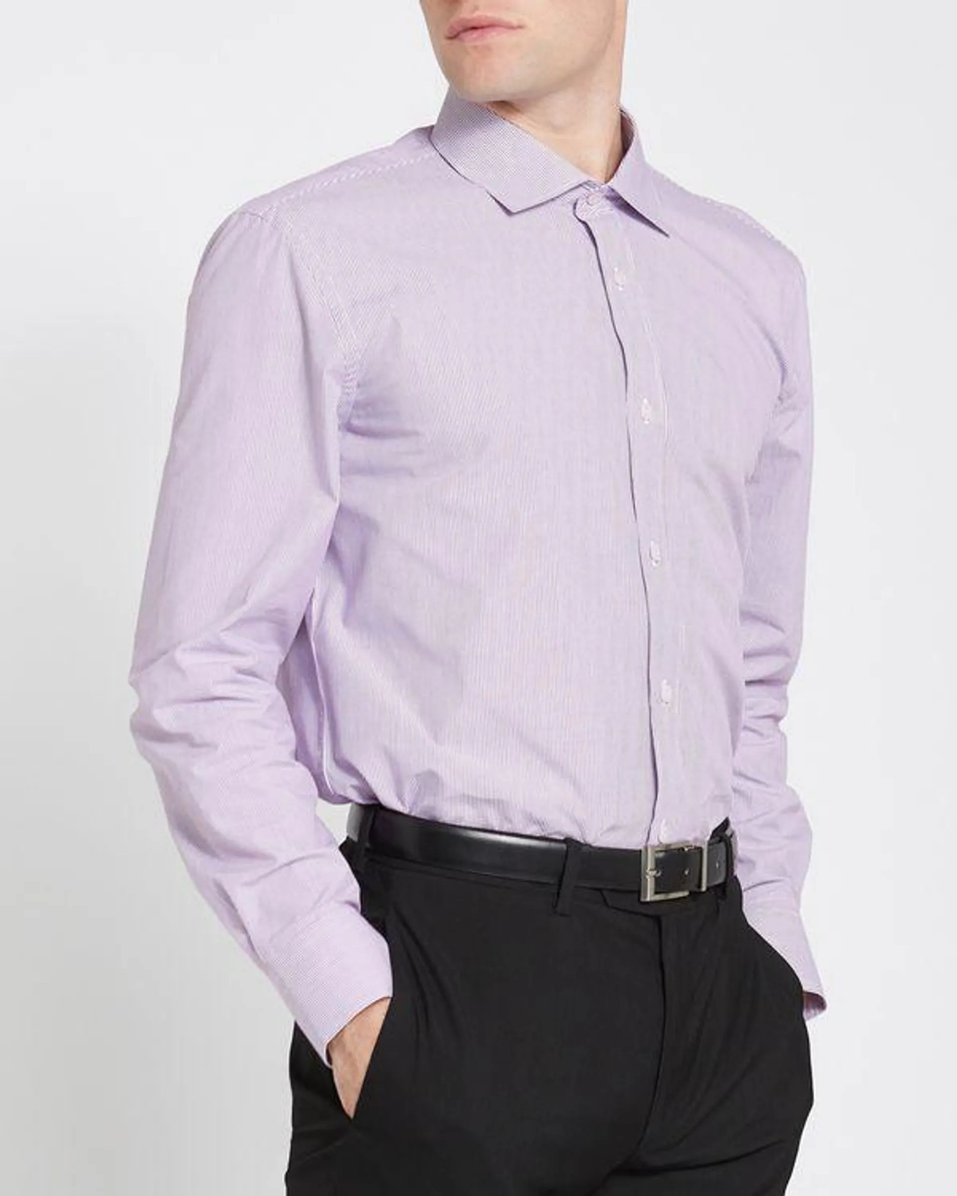 Regular Fit Cotton-Rich Design Shirt