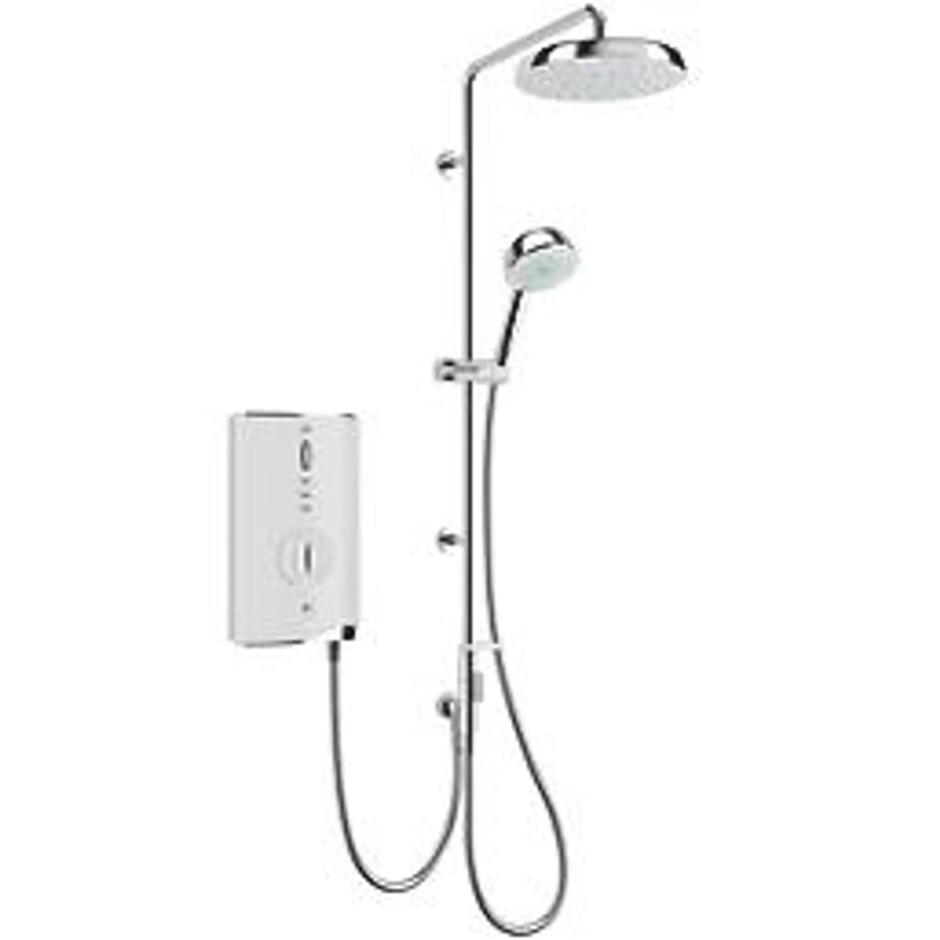 Mira Sport Max Dual White / Chrome 10.8kW Electric Shower