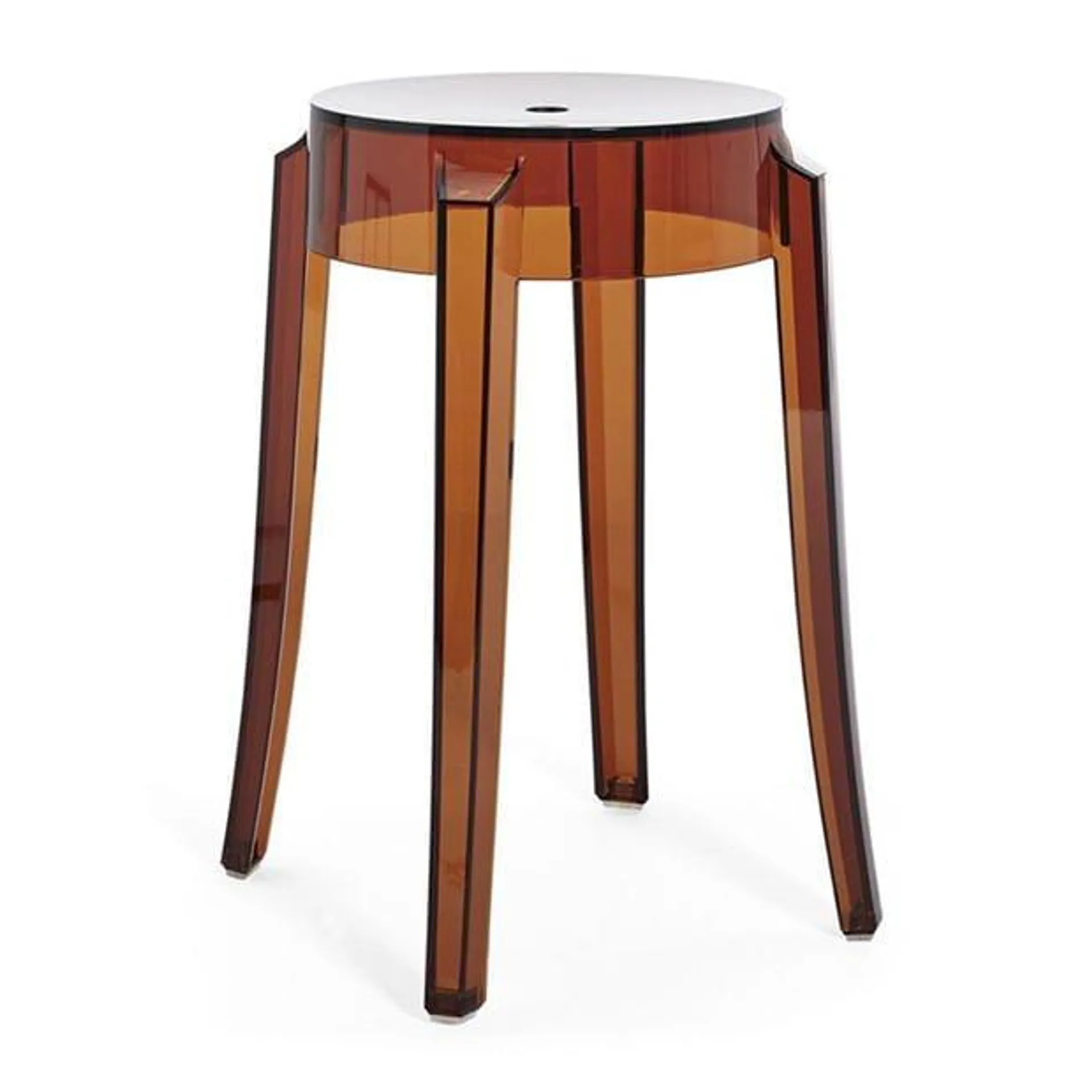 Kartell Charles Ghost Stool - Smoke Grey