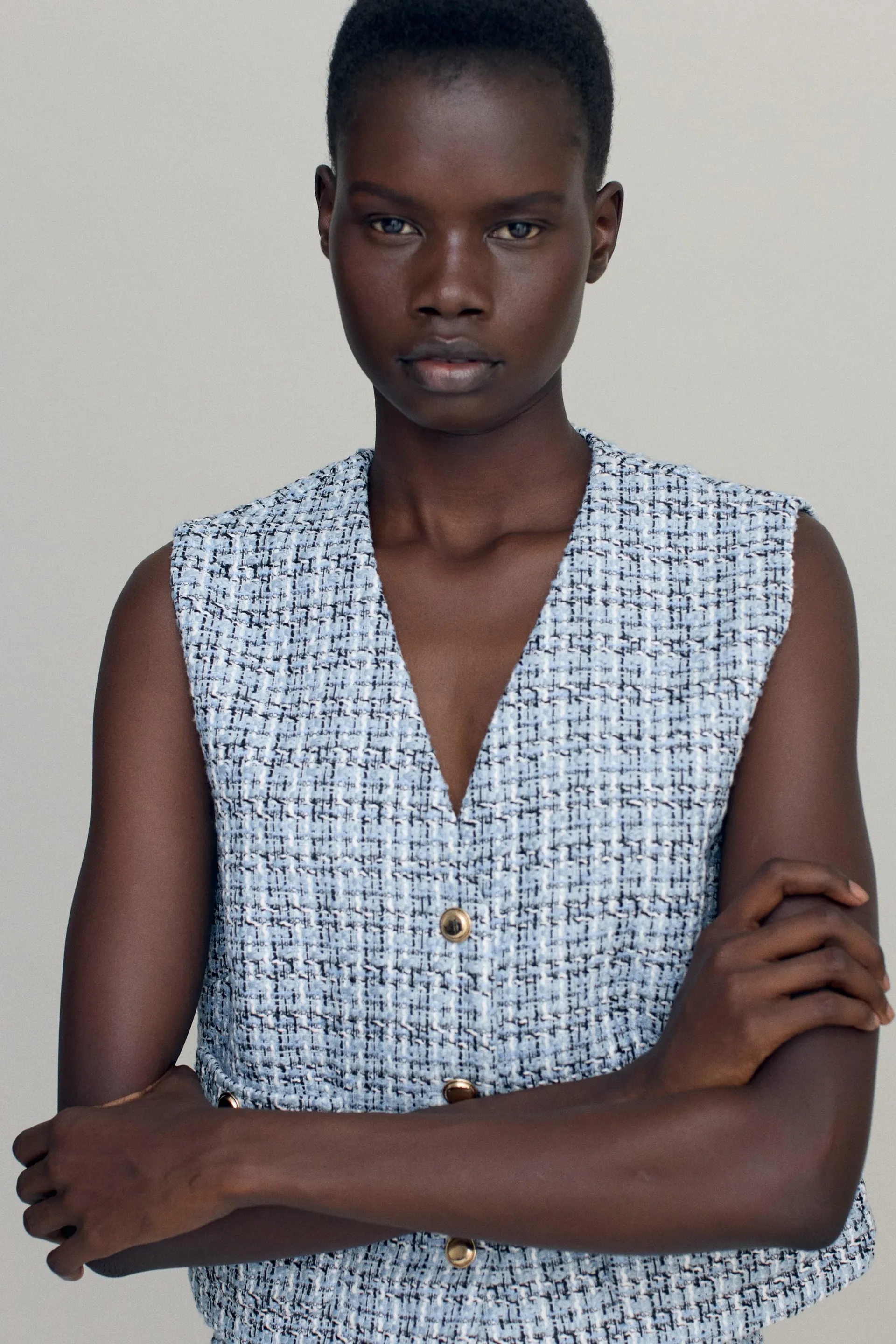 Bouclé waistcoat