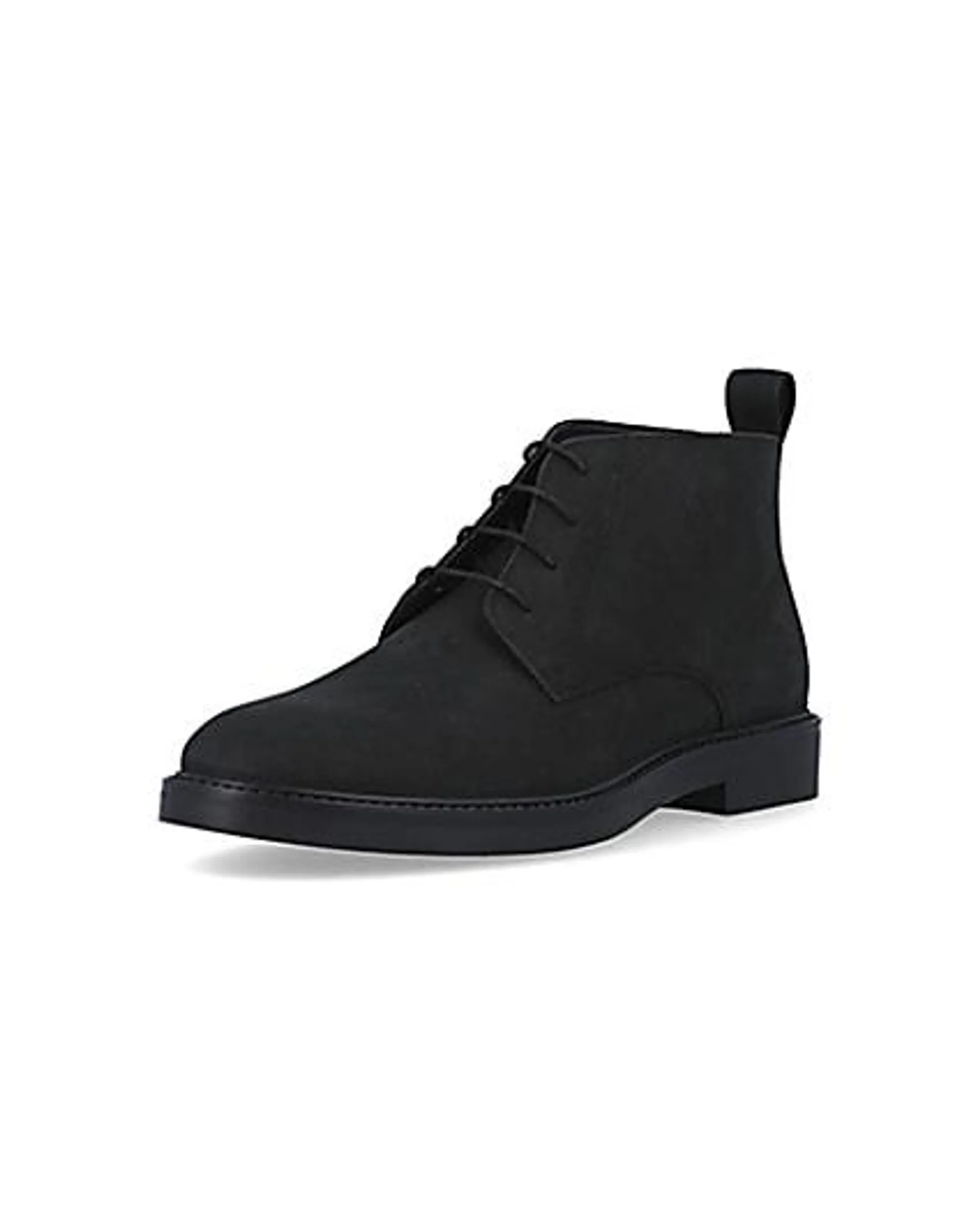 Black lace up chukka boots