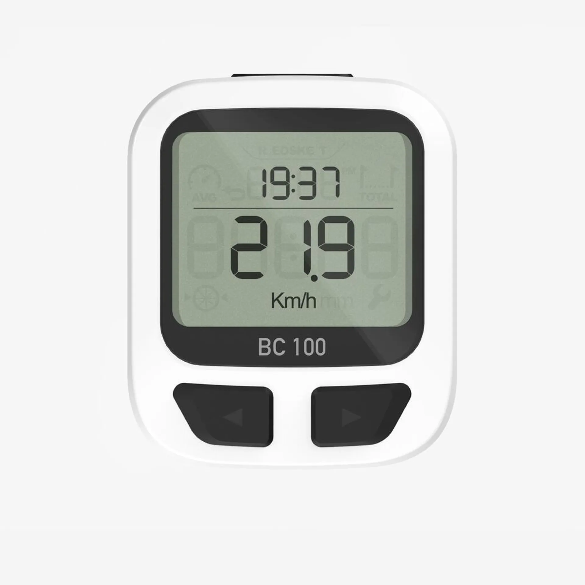 100 Wired Cyclometer - White