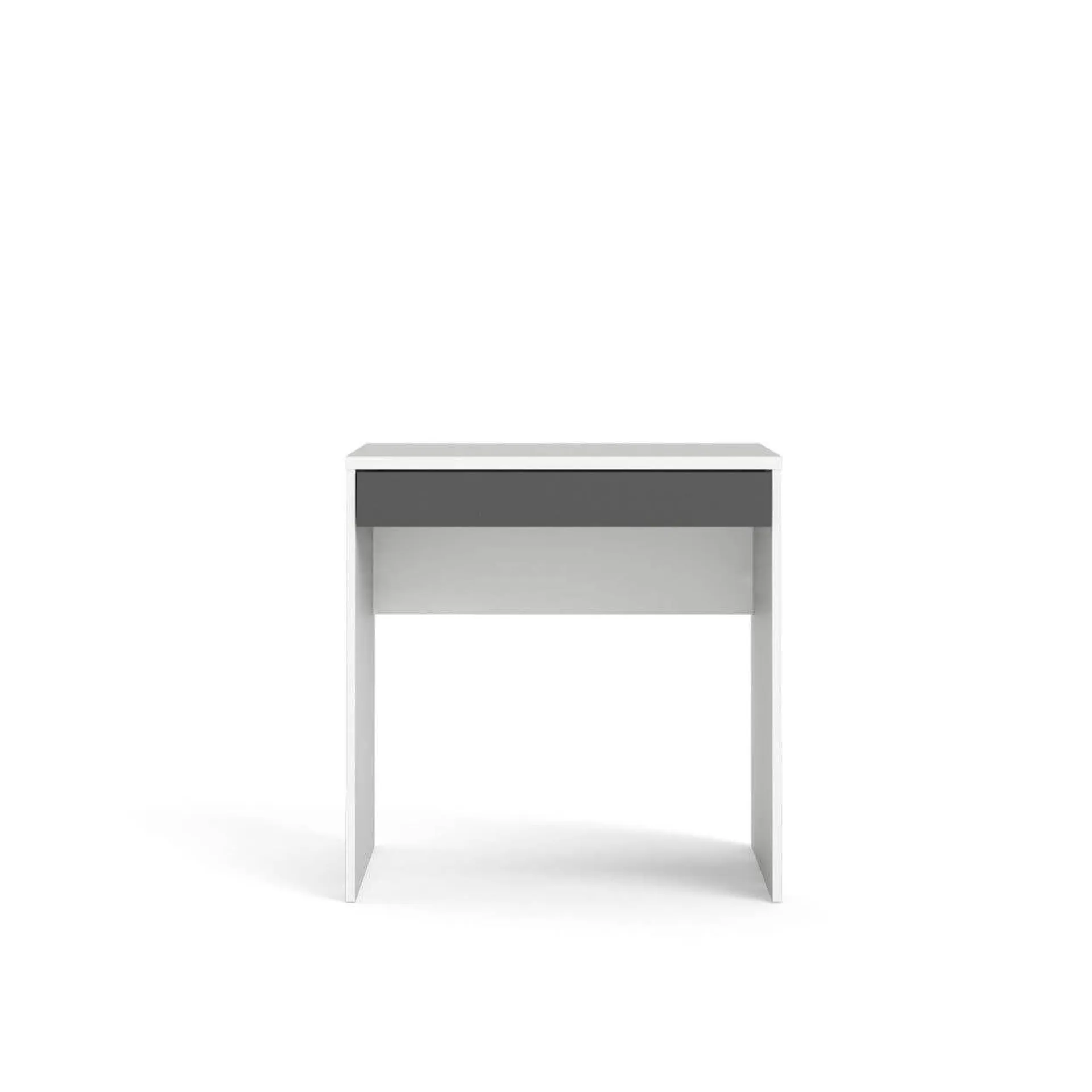 Compact Desk White & Grey