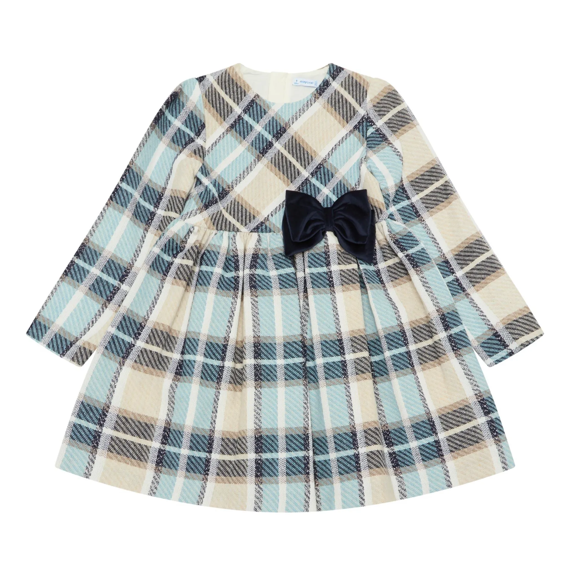 Plaid Bow-Detail Dress