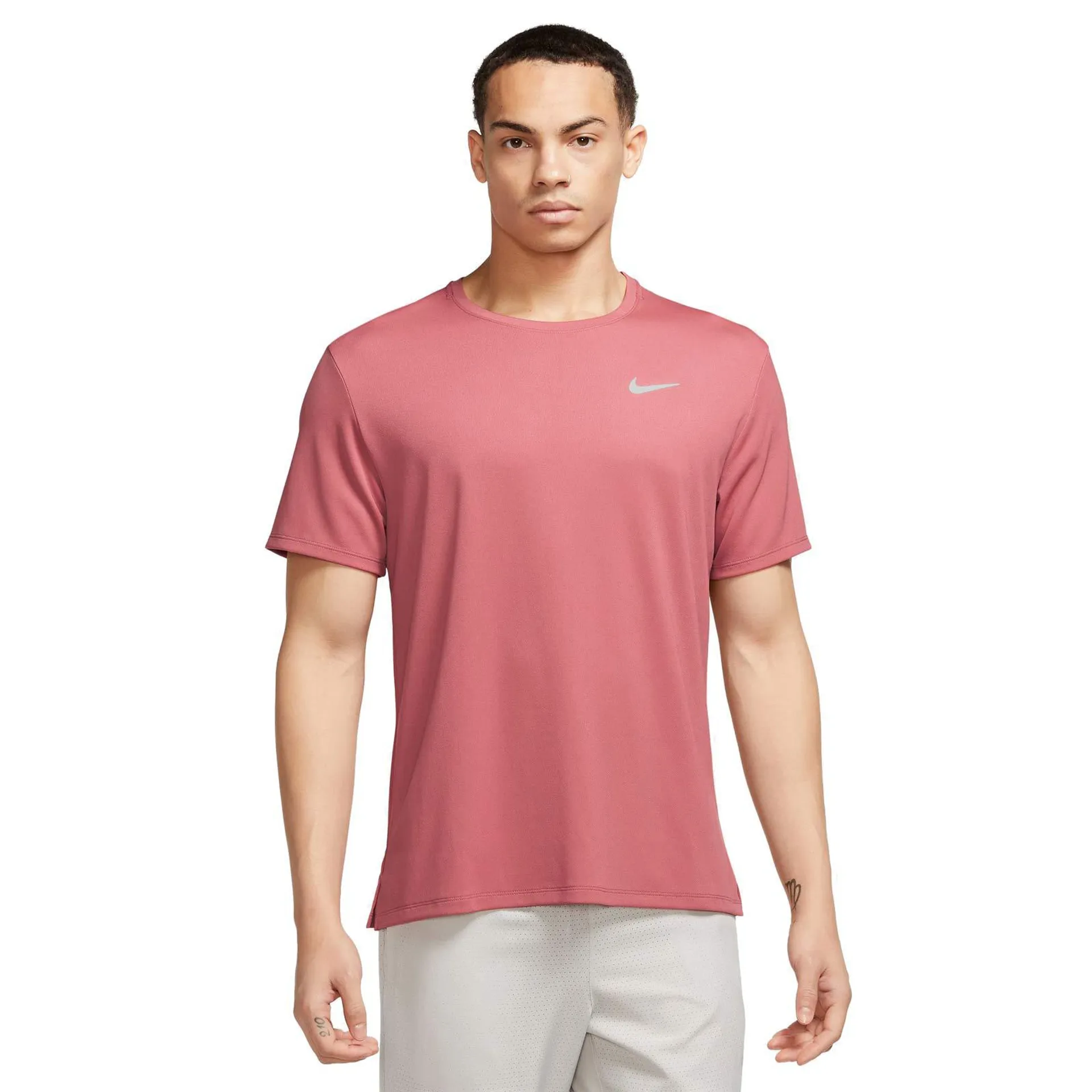 NIKE DRI-FIT UV MILER MENS SHORT-SLEEVE RUNNING TOP