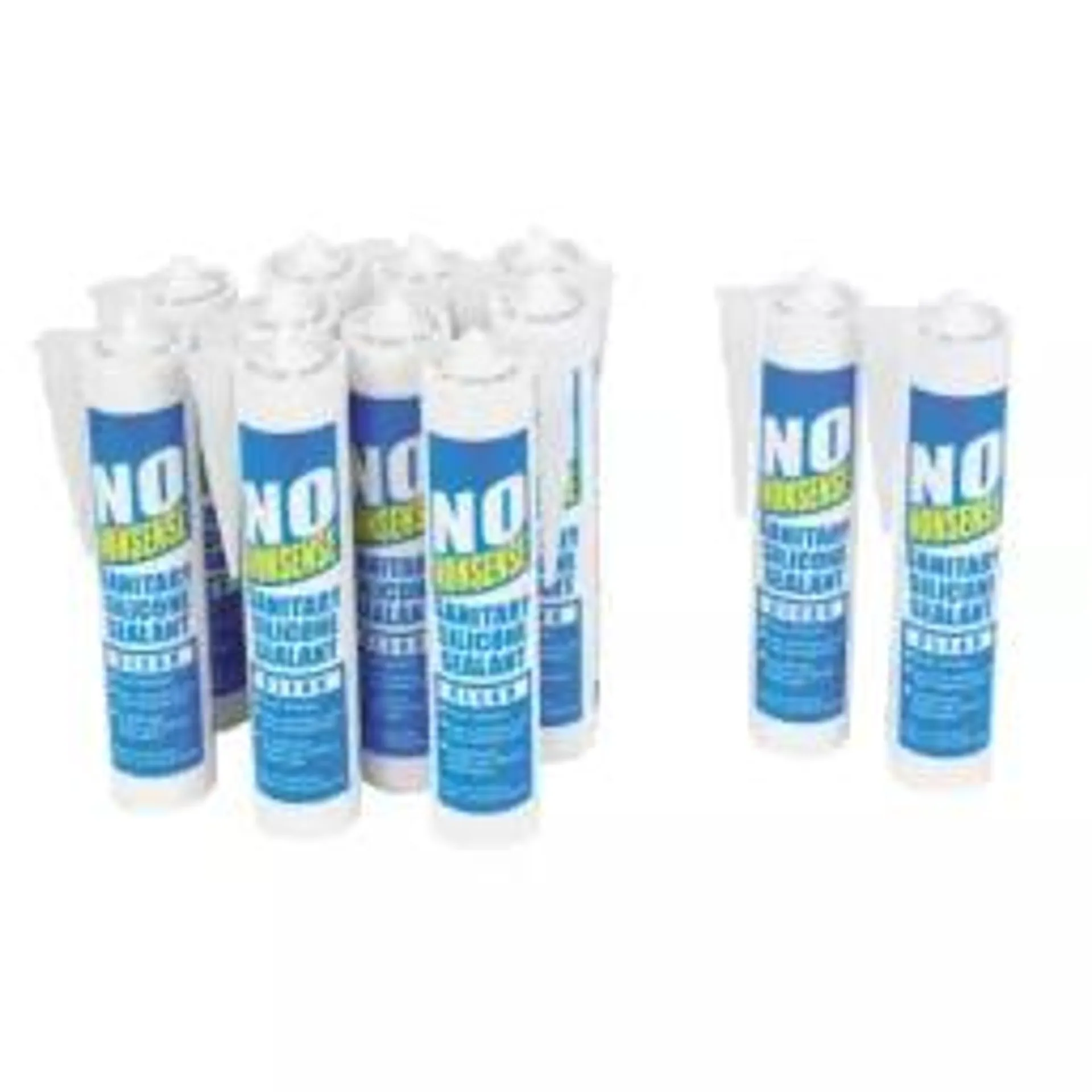 No Nonsense Sanitary Silicone Clear 310ml 12 Pack