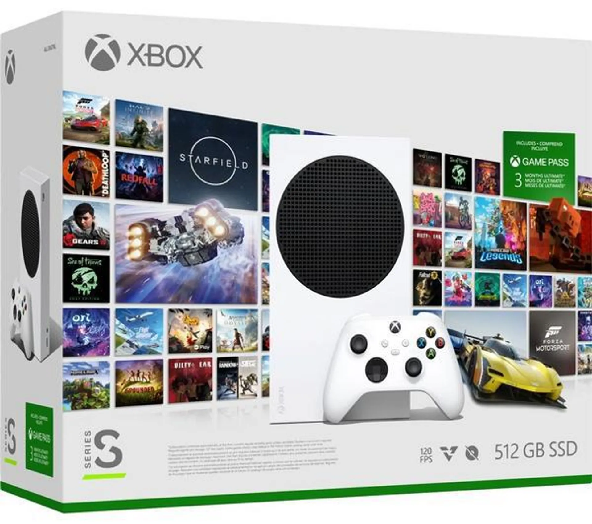 MICROSOFT Xbox Series S & 3 Months of Xbox Game Pass Ultimate Bundle - 512 GB SSD