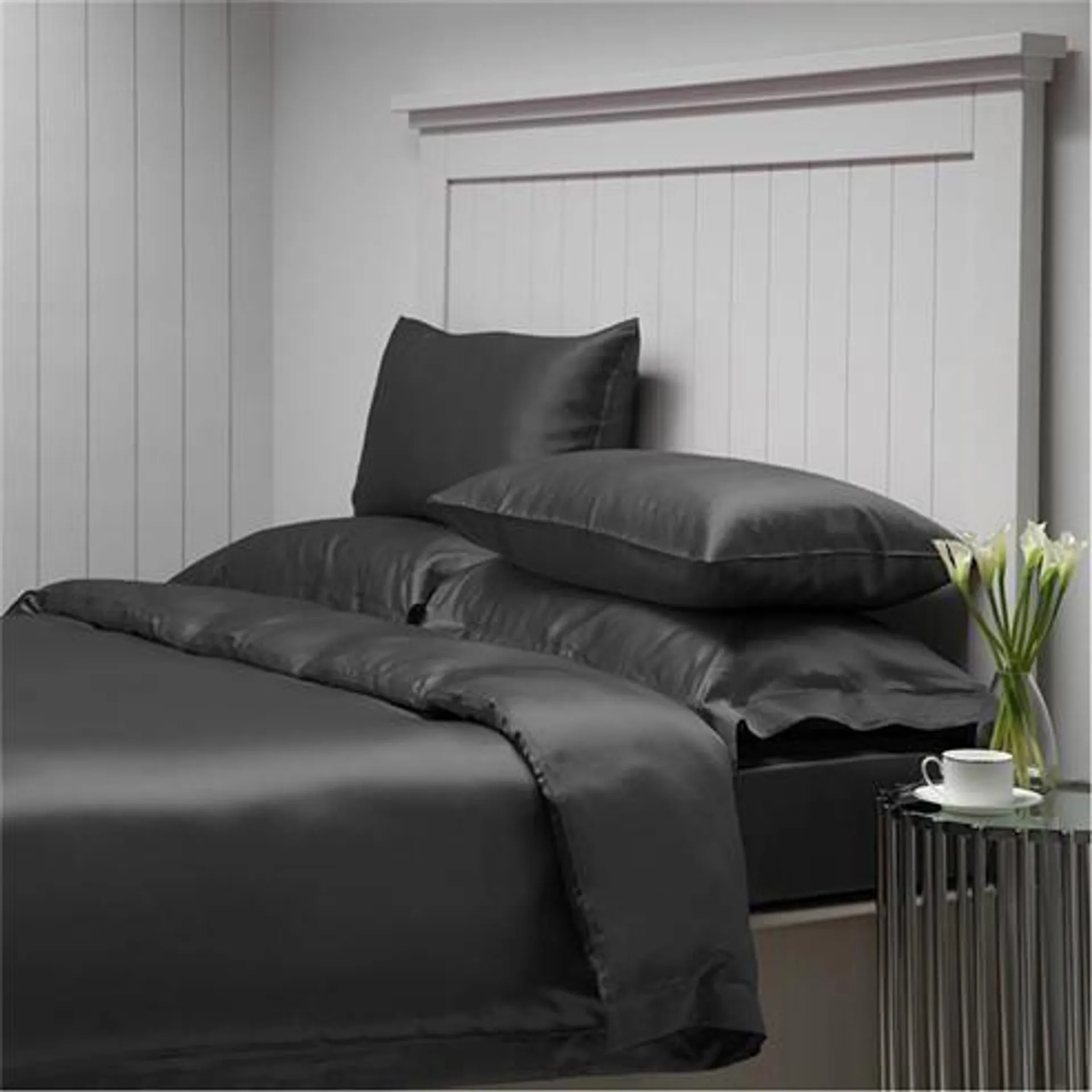 Pure Silk Oxford Border Duvet Cover