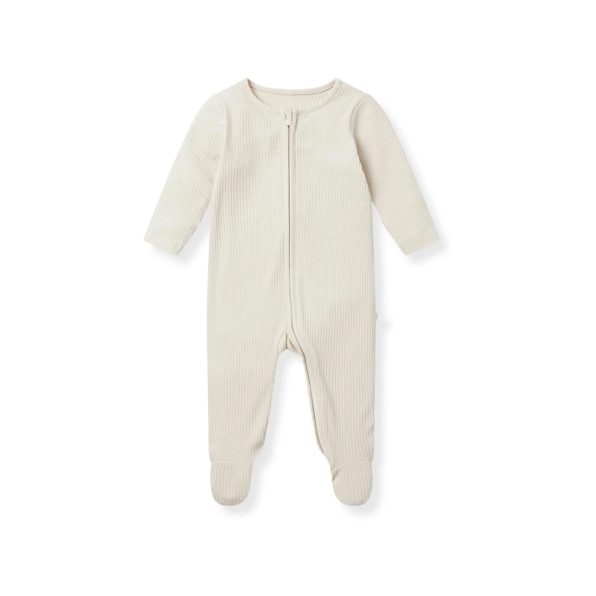 Clever Zip Ribbed Sleepsuit