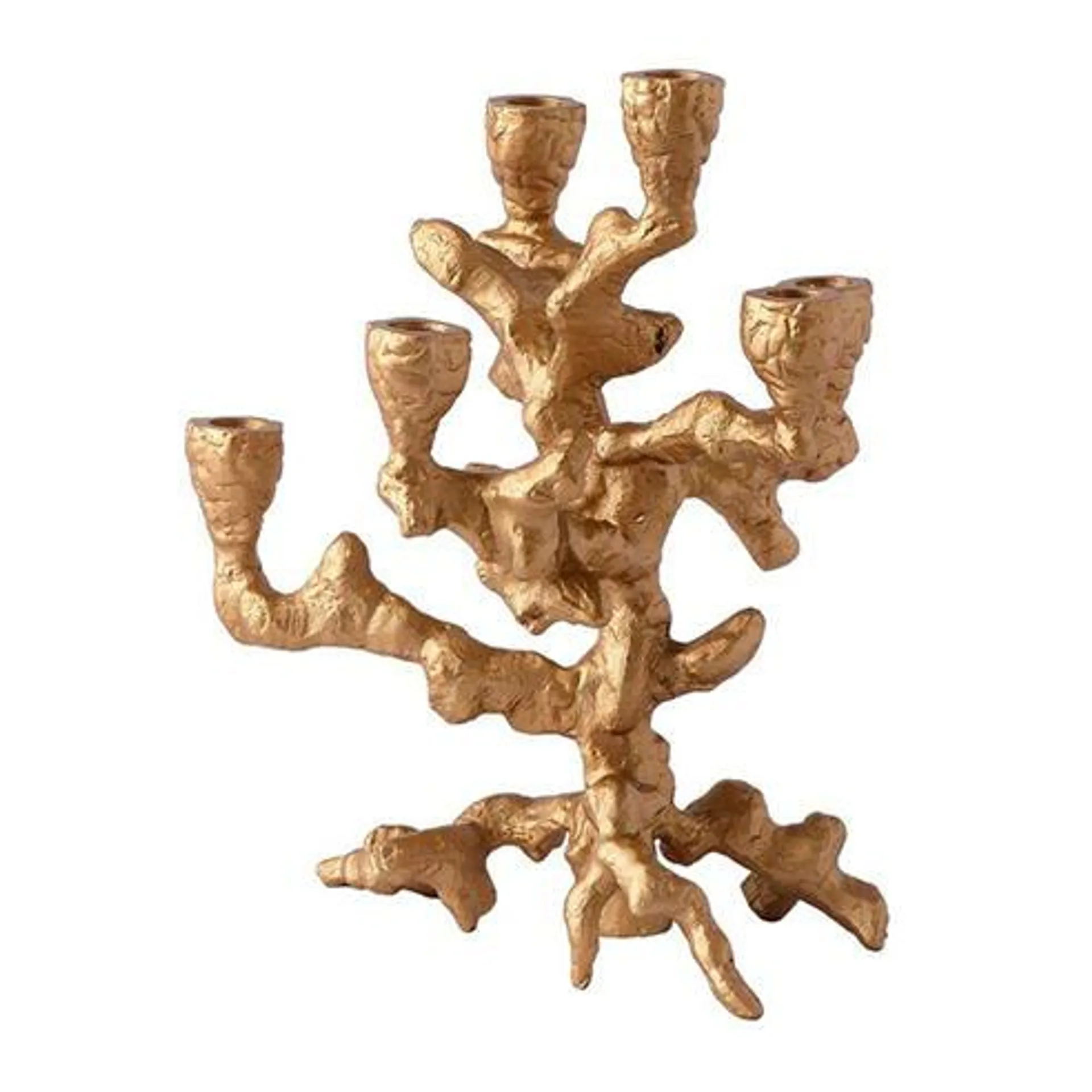 Apple Tree Candle Holder - Gold