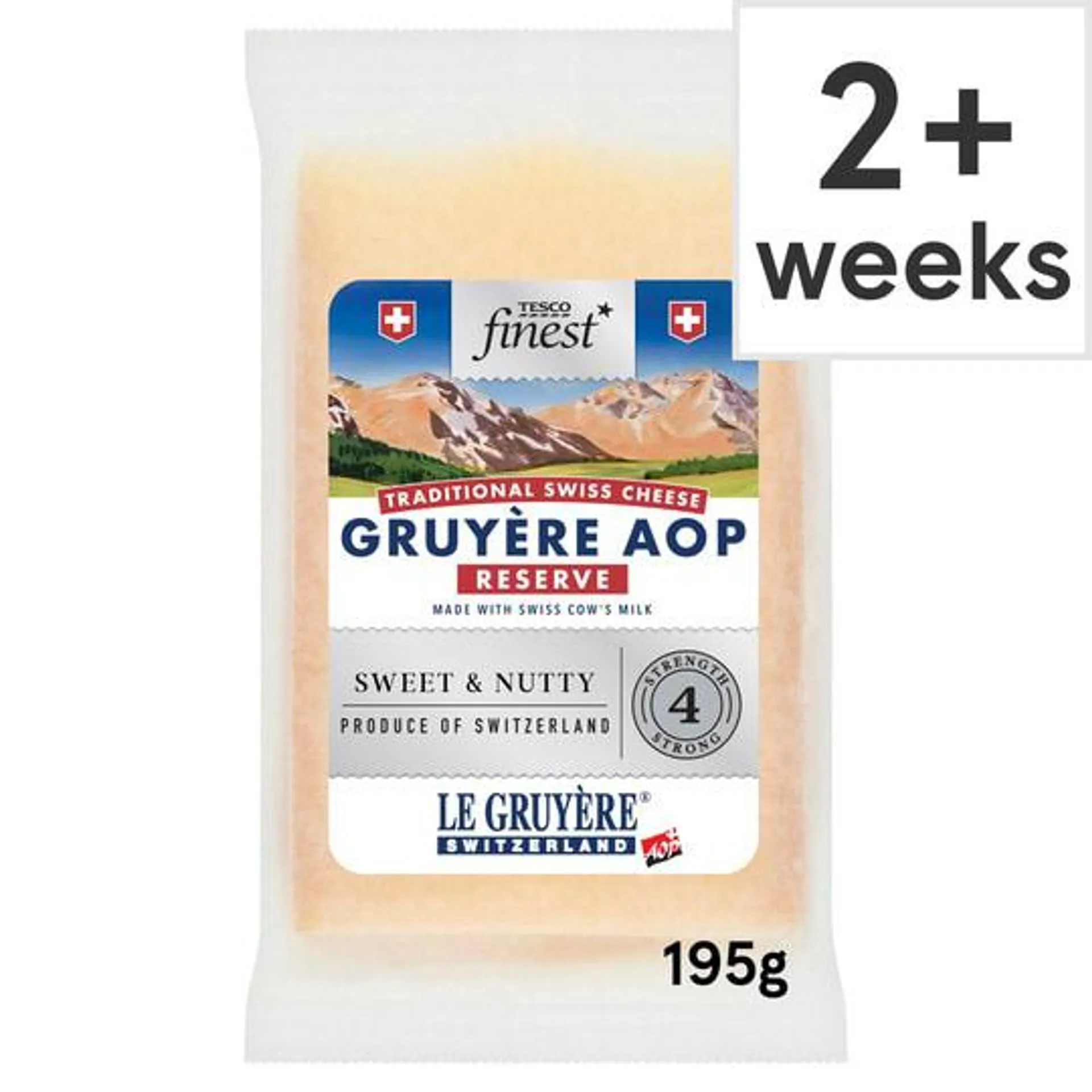 Tesco Finest Reserve Swiss Gruyere Cheese 195 G