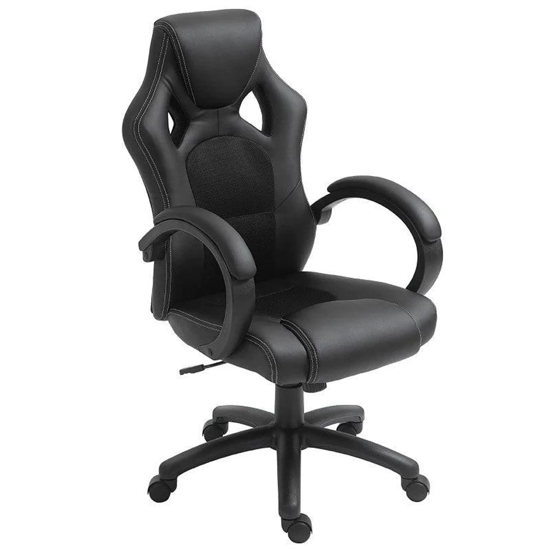 Maplin Plus Faux Leather High-Back Adjustable Gaming Chair
