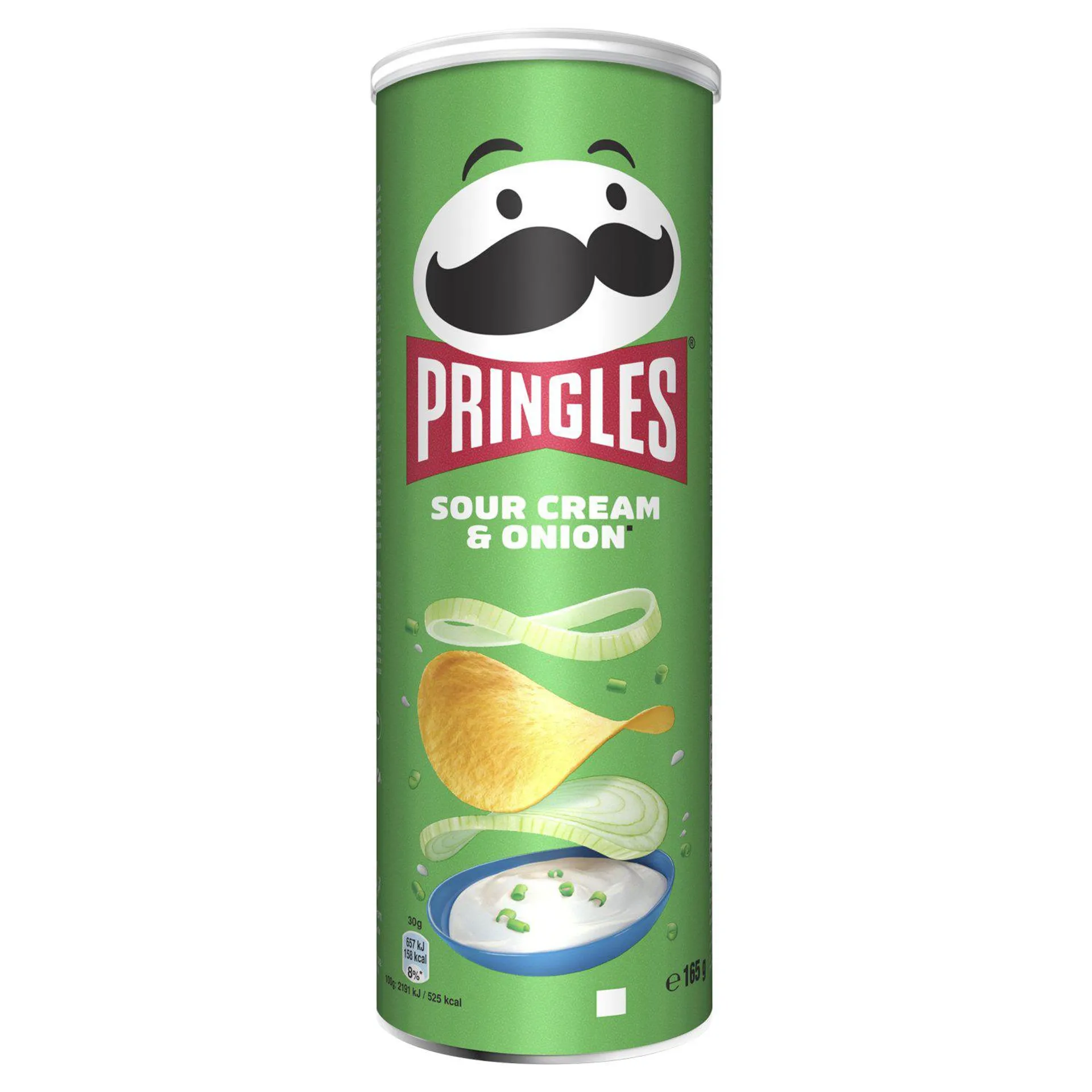 Pringles Sour Cream & Onion Crisps (165 g)