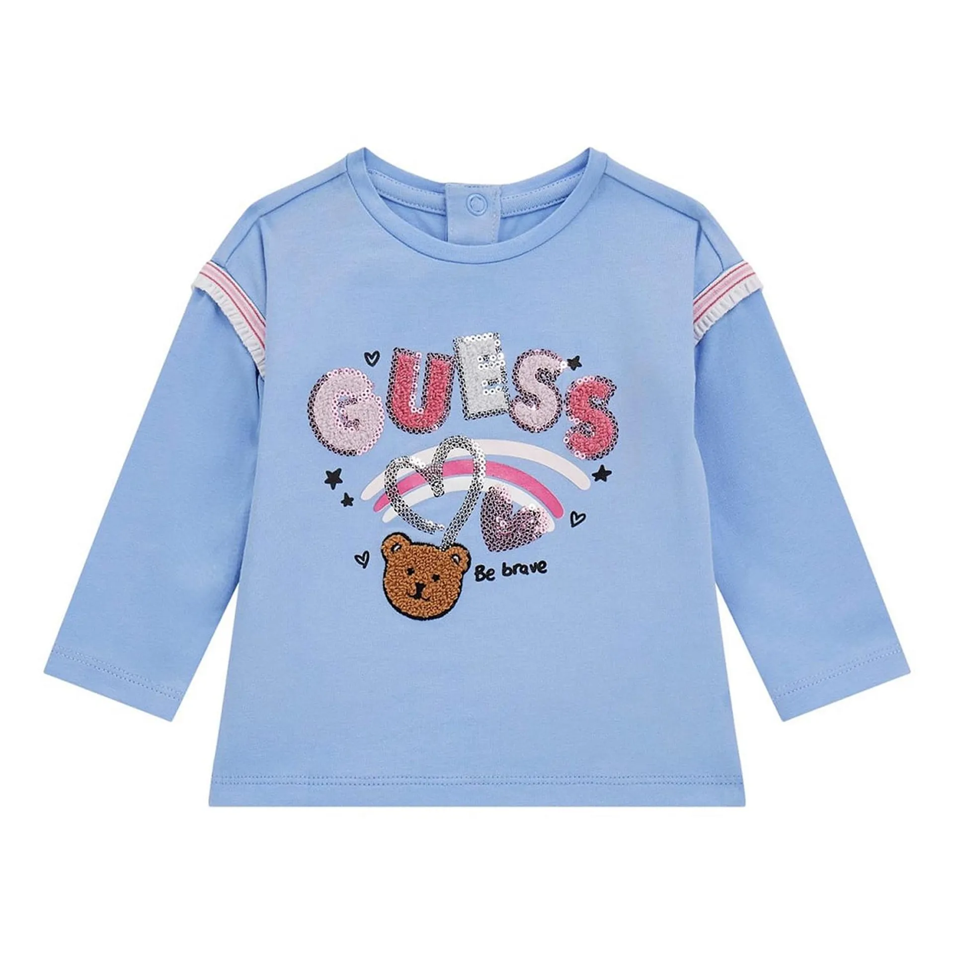 Embellished Teddy Bear Logo Top