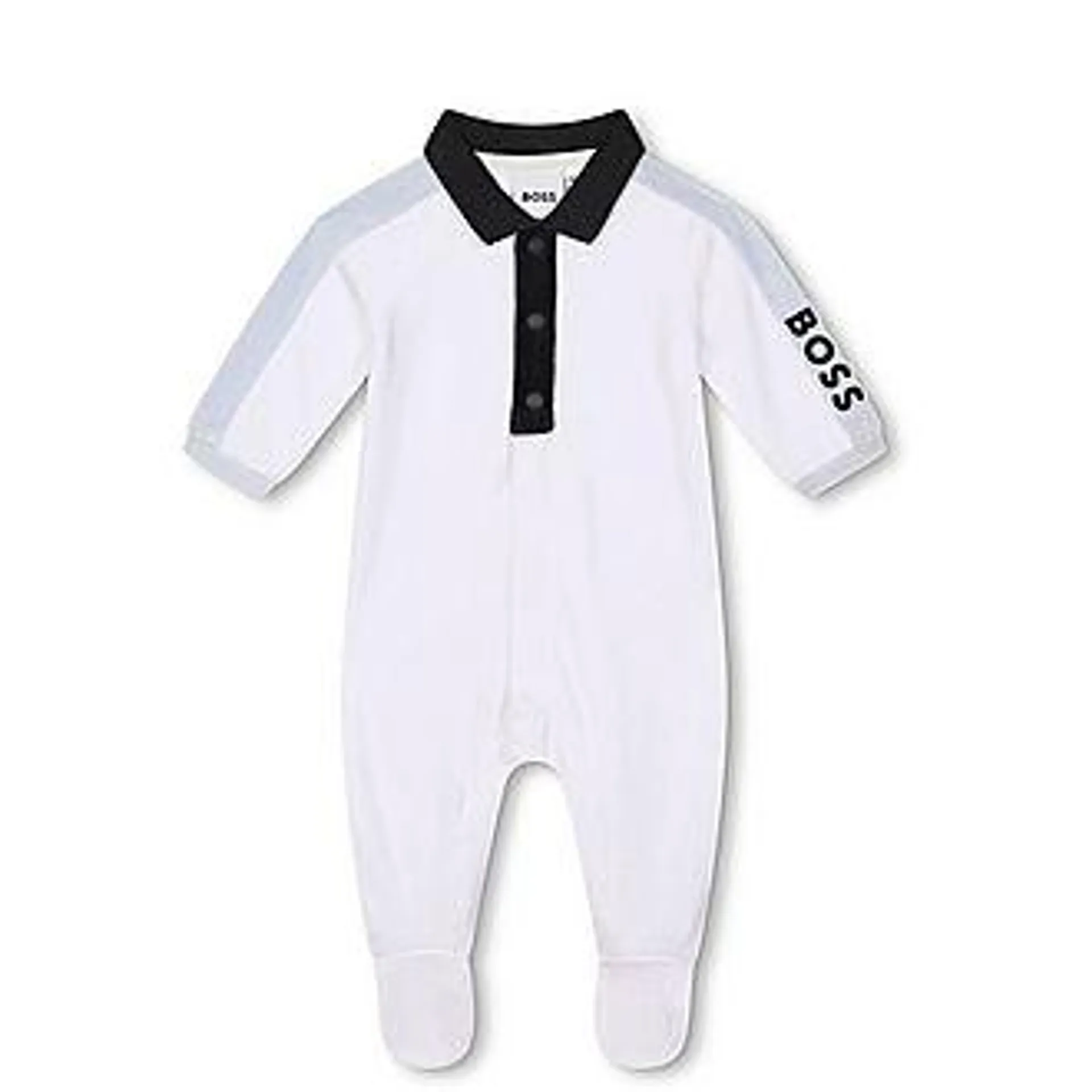 Contrast Collar Romper
