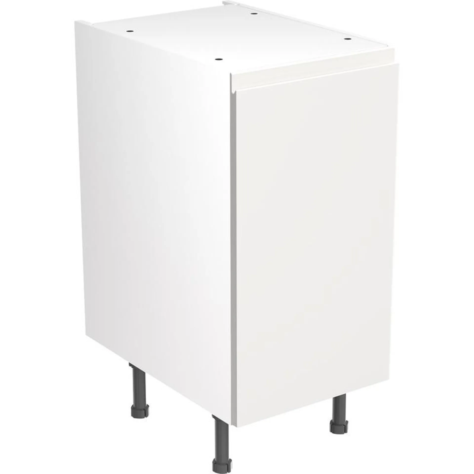 Kitchen Kit Flatpack J-Pull Kitchen Cabinet Base Unit Super Gloss White 400mm