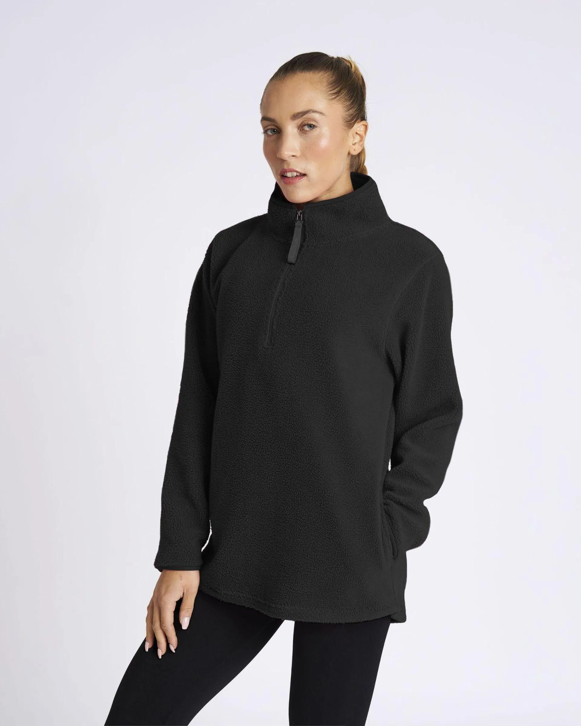 Powercut Ascend Quarter Zip Fleece Black