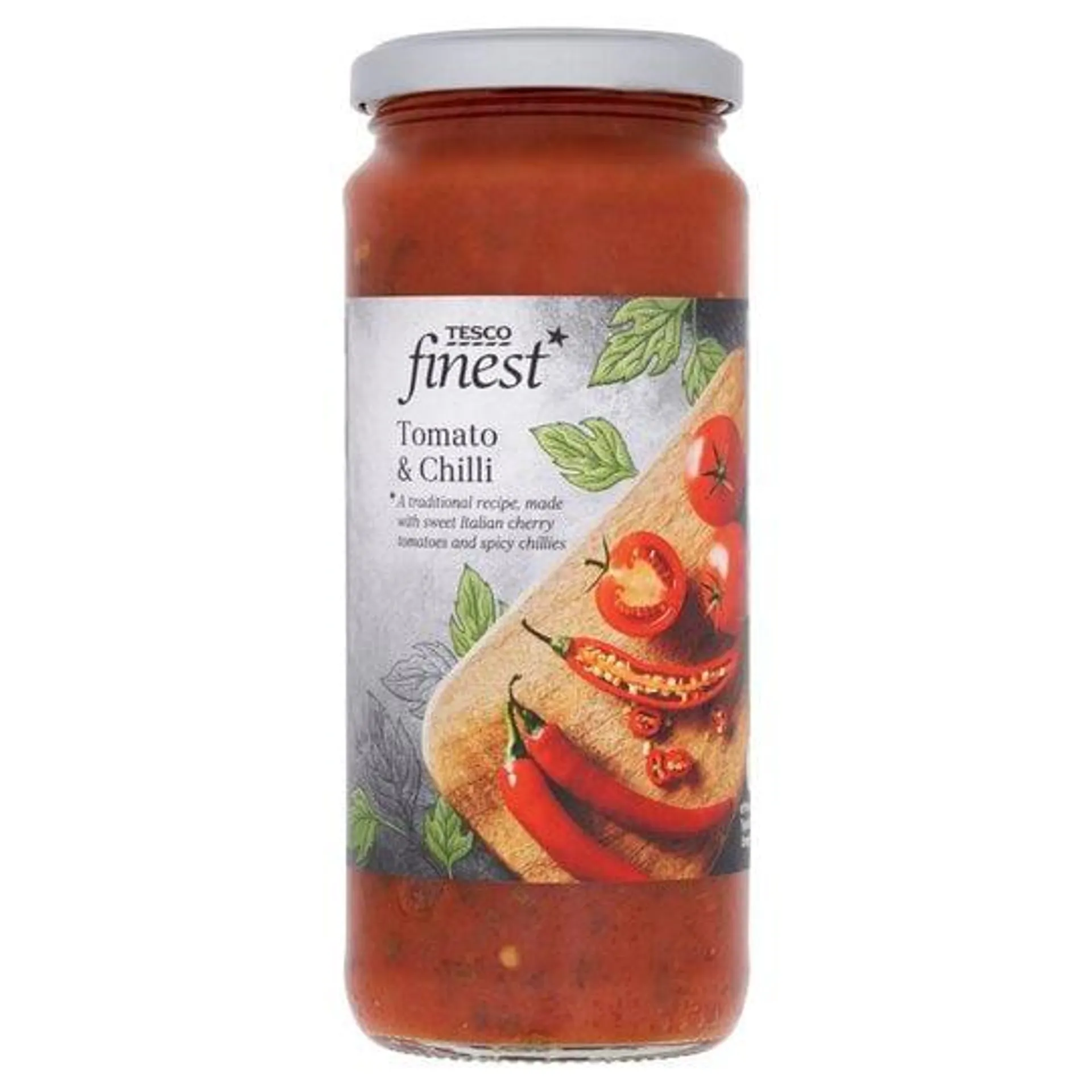 Tesco Finest Tomato & Chilli Pasta Sauce 340G