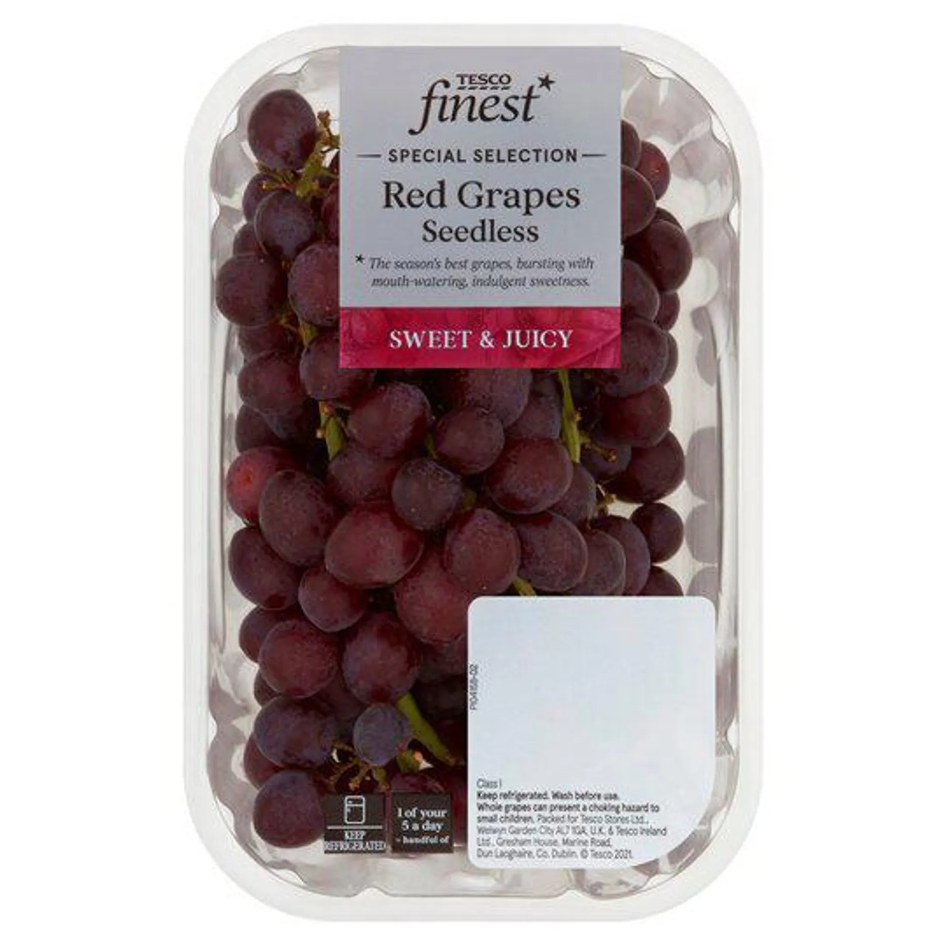 Tesco Finest Red Grapes Seedless 400G