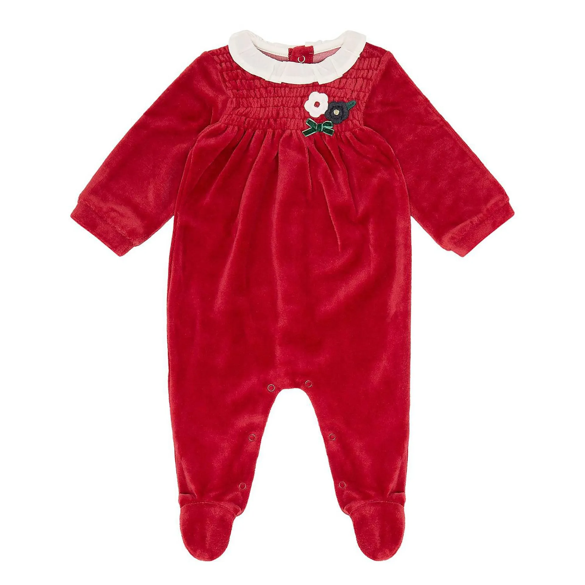 Velvet Floral Onesie