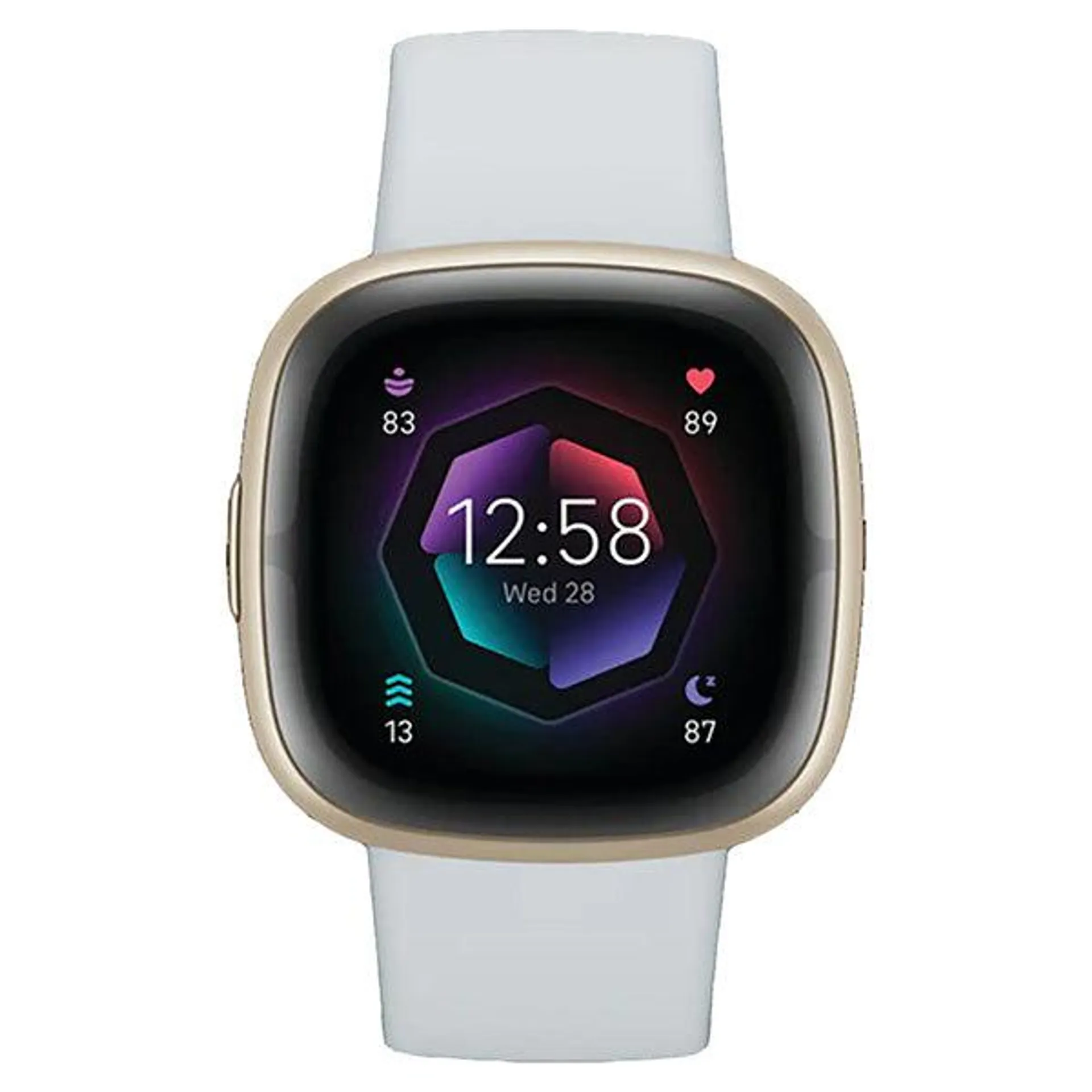 Fitbit Sense 2 Health & Fitness Smart Watch - Blue Mist & Soft Gold | 79-FB521GLBM