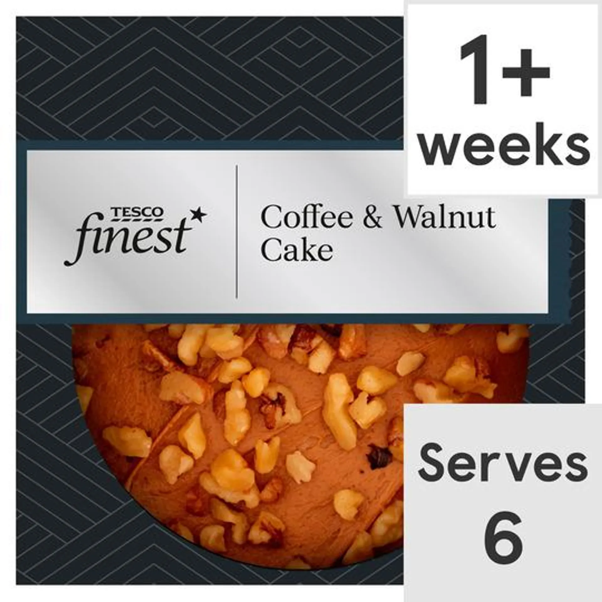 Tesco Finest Coffee & Walnut Cake Each