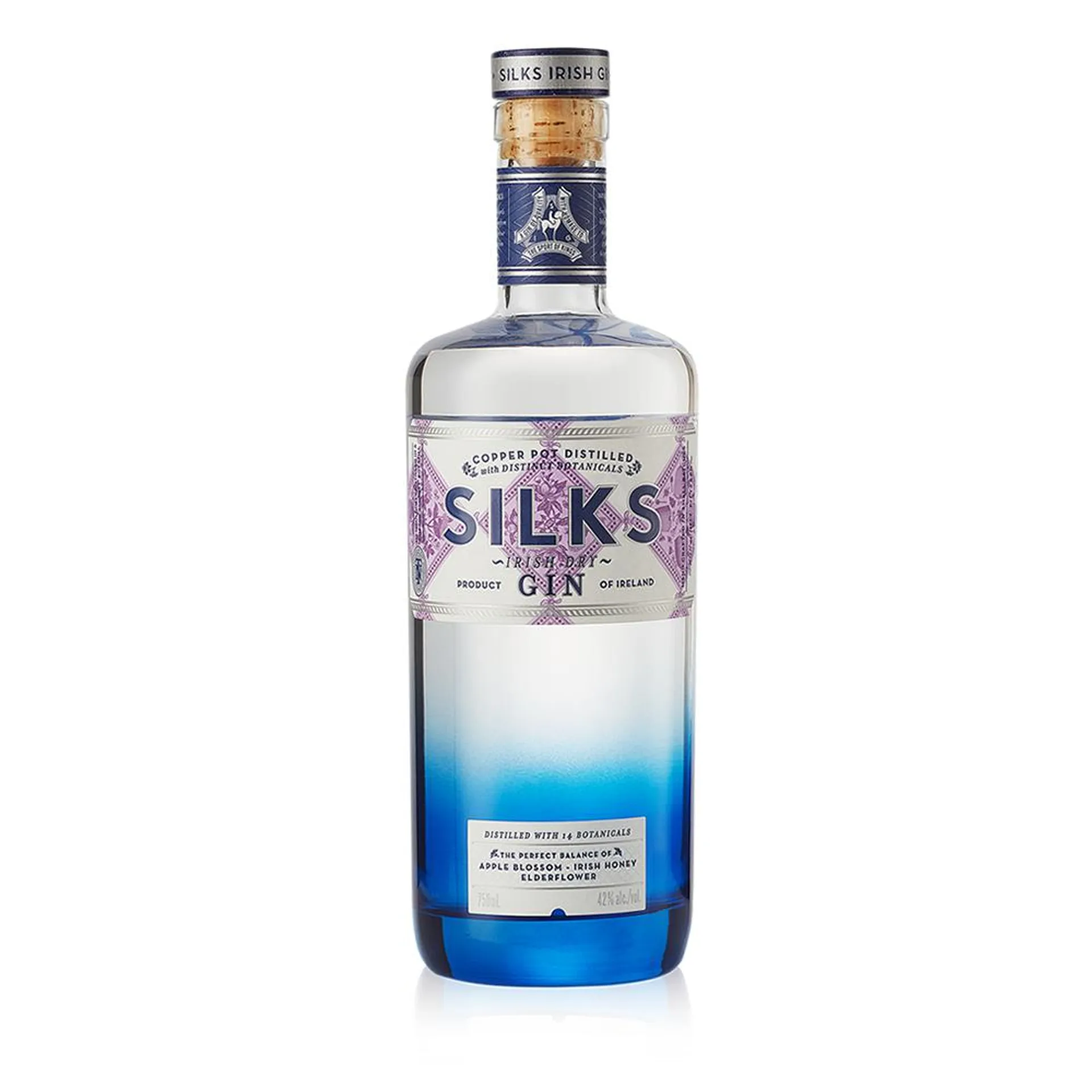 Silks Irish Dry Gin 70cl 42%