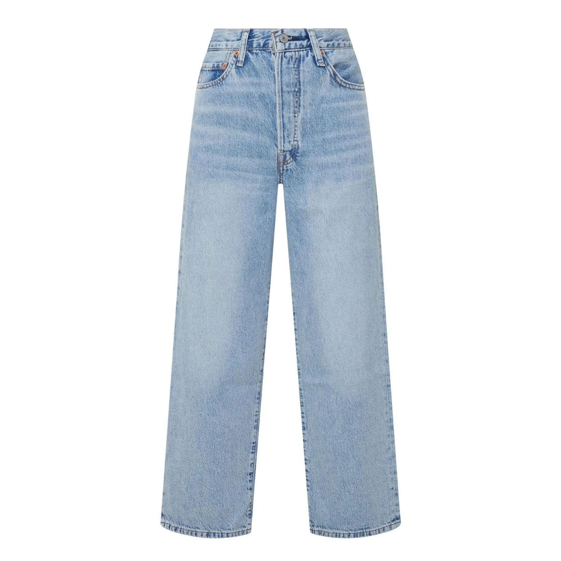 Ribcage Cropped Super-High Rise Straight Leg Jeans